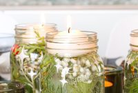 Stunning Cricut Etched Mason Jar Centerpieces