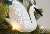 Stitch Your Own Felt Swan Ornament