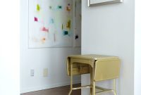 Golden Makeover for a Vintage Typewriter Table