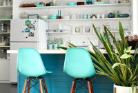 Transform Your Kitchen Cabinets Tongue and Groove Paneling and a Fresh Teal Hue