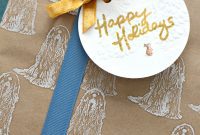 Craft Your Own Komondor Stamped Zero Waste Gift Wrap