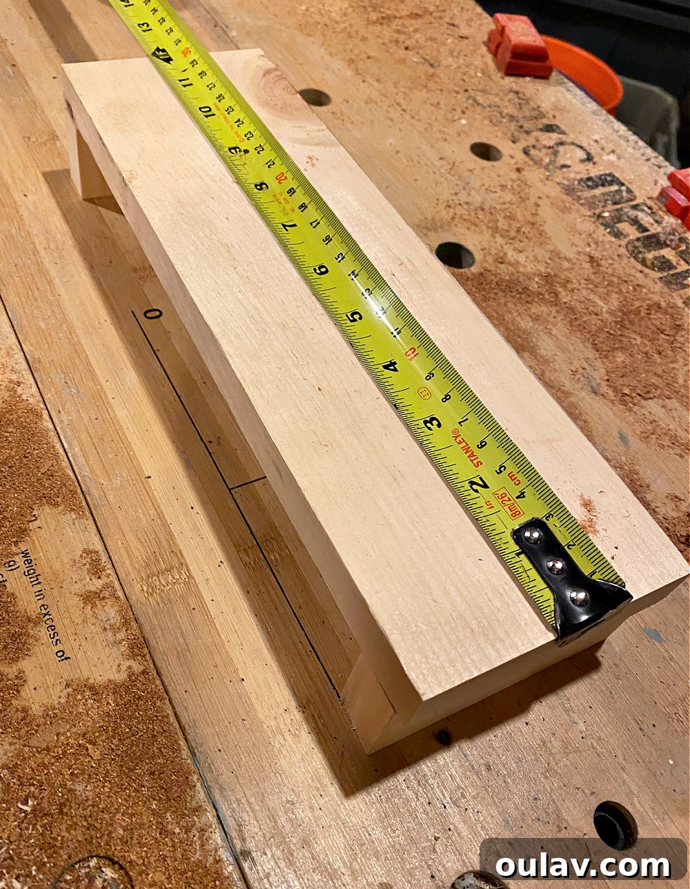 Simple Wood Egg Tray Build 11 Detailed marking of hole placements on the wooden tray, ensuring even spacing for each egg.