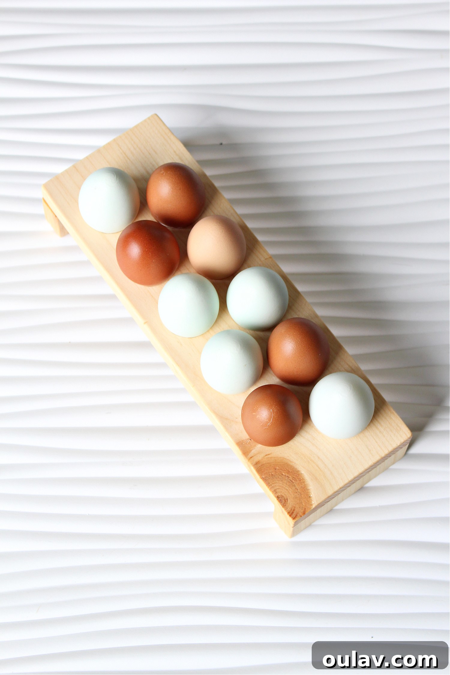 Simple Wood Egg Tray Build 5 DIY wooden egg holder tutorial - Displaying all the necessary tools and materials for the project neatly laid out.