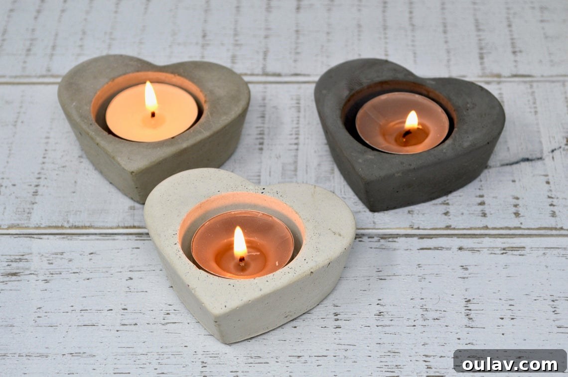 Modern Love Decor: A Red-Free Valentine's Palette 11 Industrial Heart Shaped Candle Holders