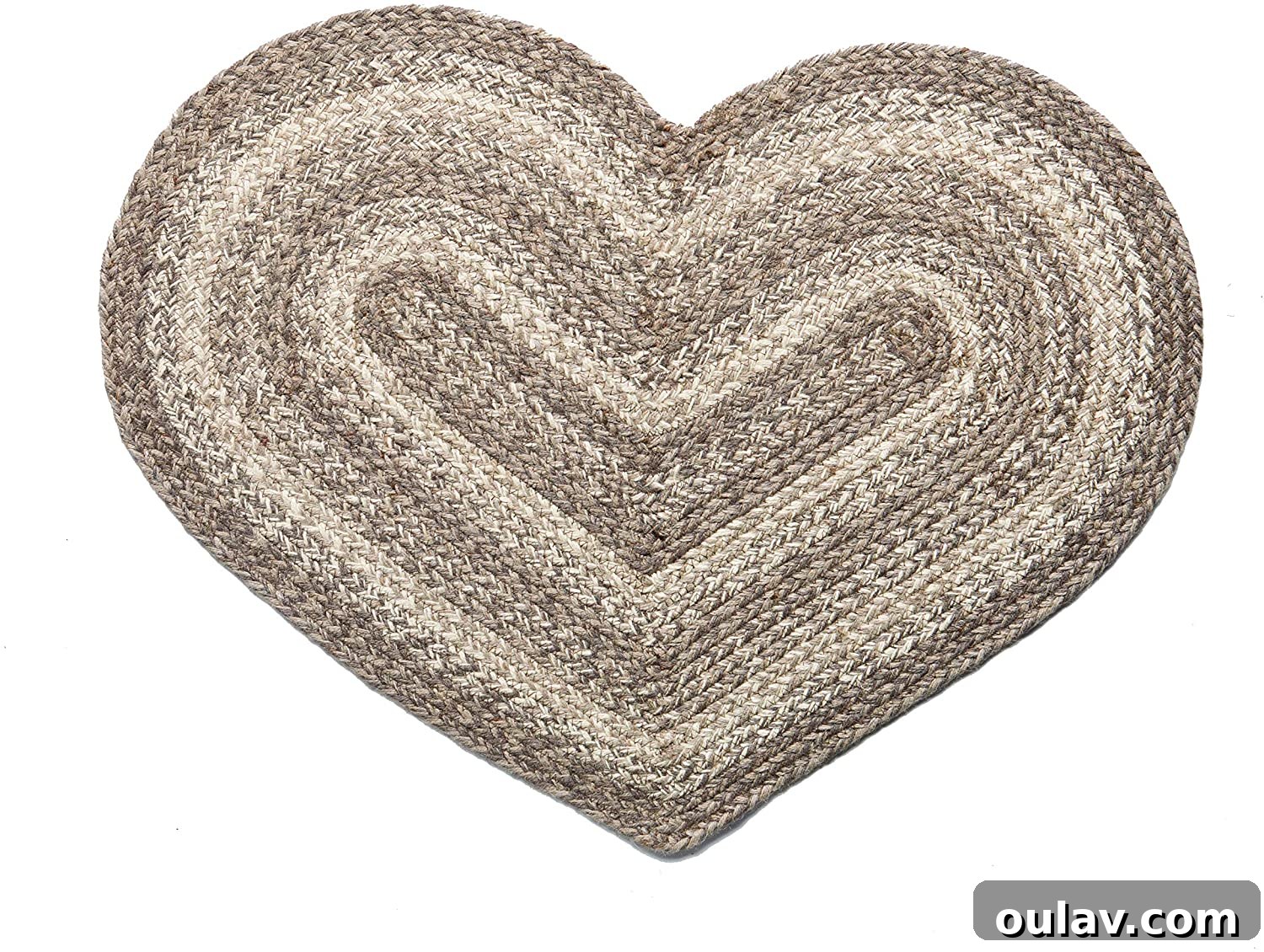 Modern Love Decor: A Red-Free Valentine's Palette 18 Natural Heart Shaped Jute Rug