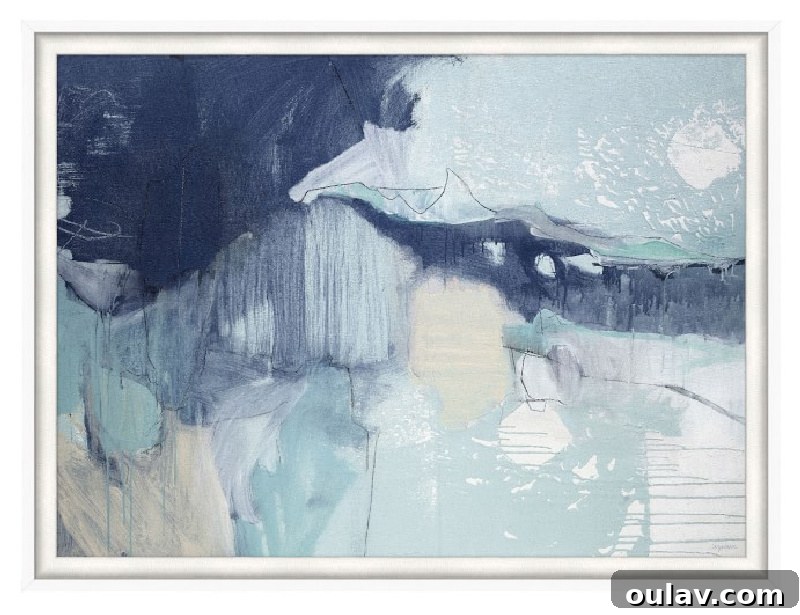 Inspiring Abstract Coastal Artwork DIY Coastal Abstract Art Idea