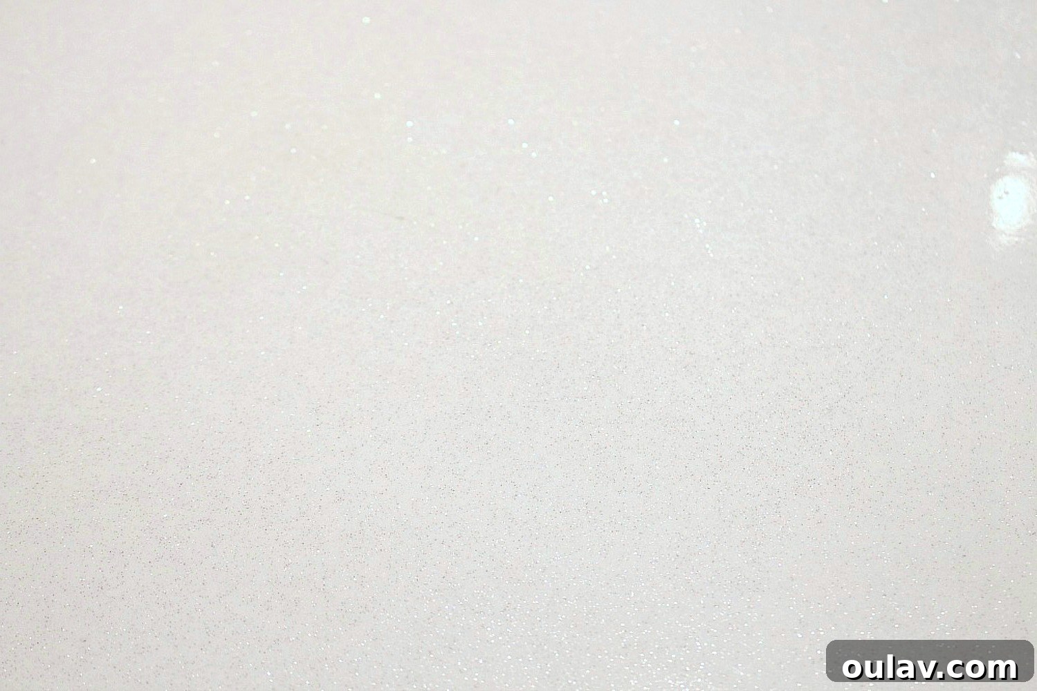 Penny-Pinching DIY Kitchen Makeover 5 Refinished Glittering White Laminate Counters