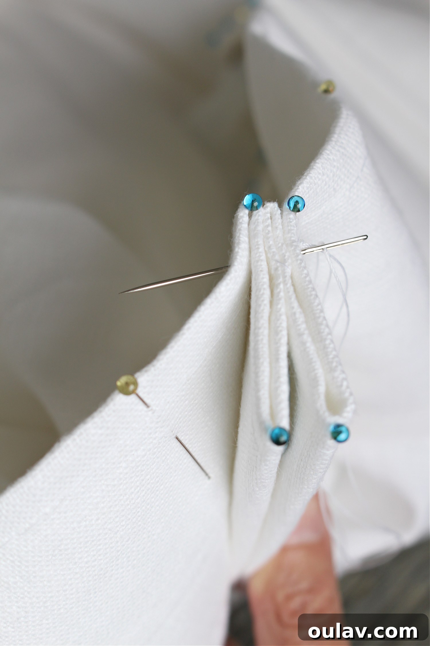 How to Hand Stitch Sew Euro Pleats
