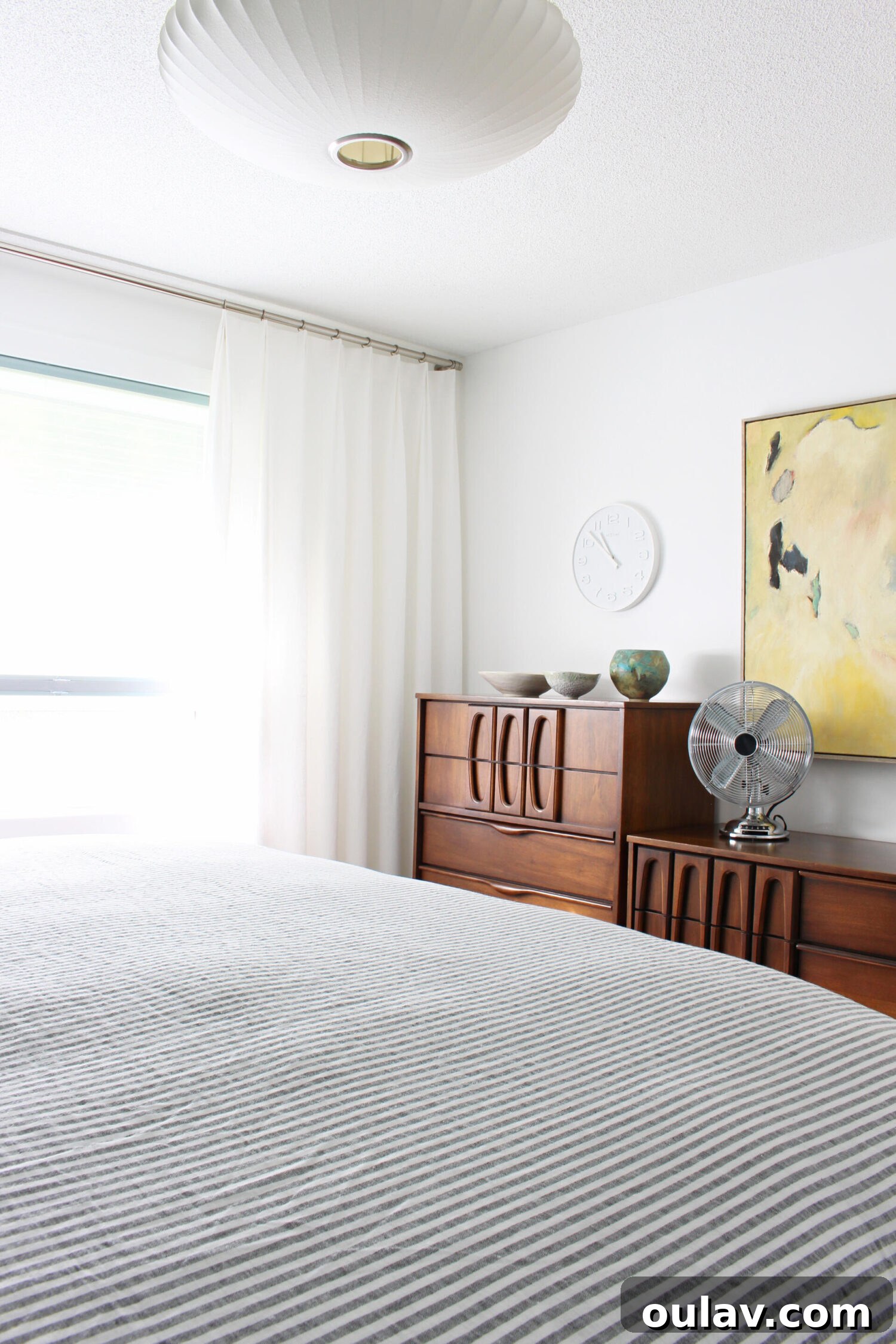 White Linen Drapes DIY with Fabric from Tonic Living