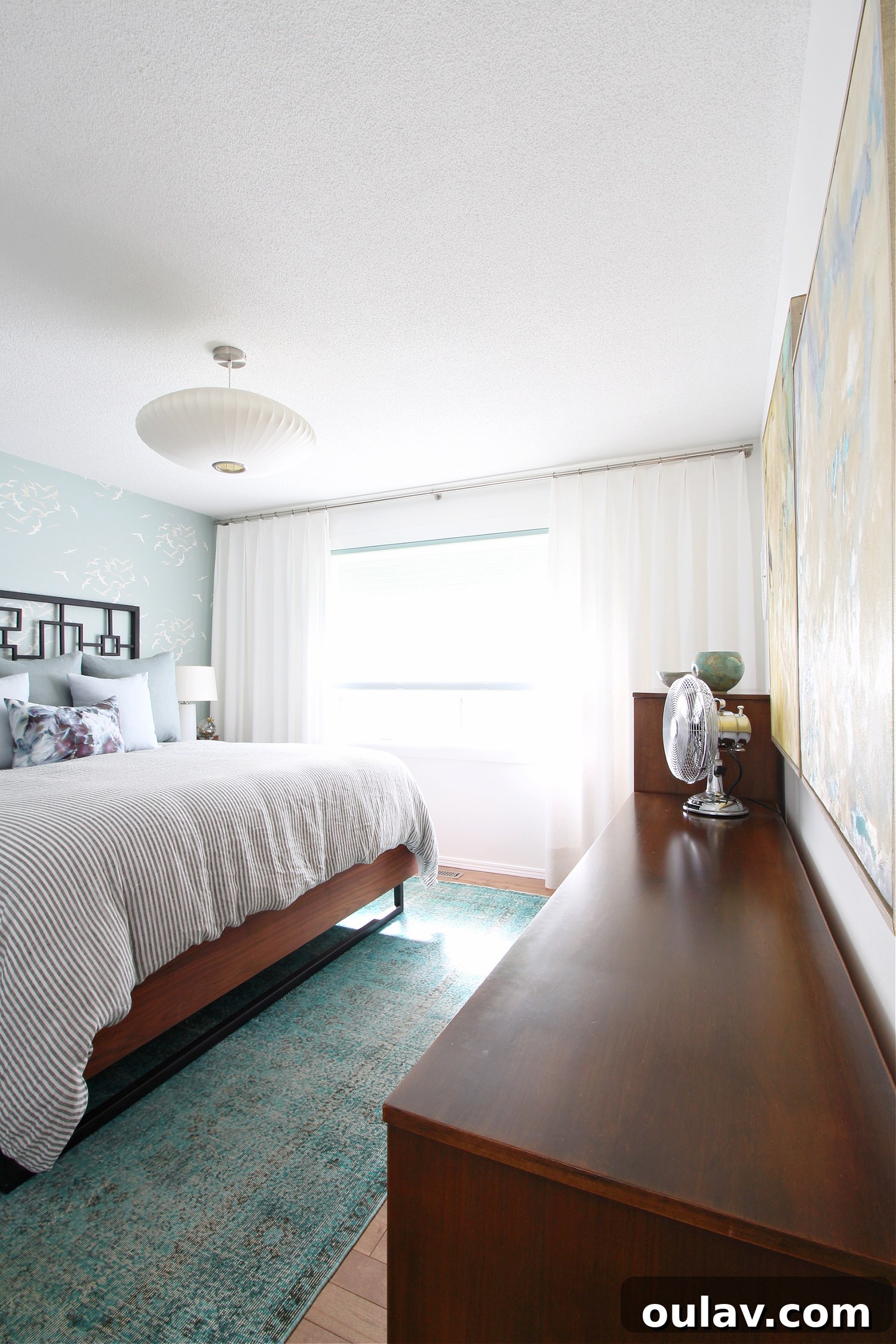 DIY White Linen Drapes
