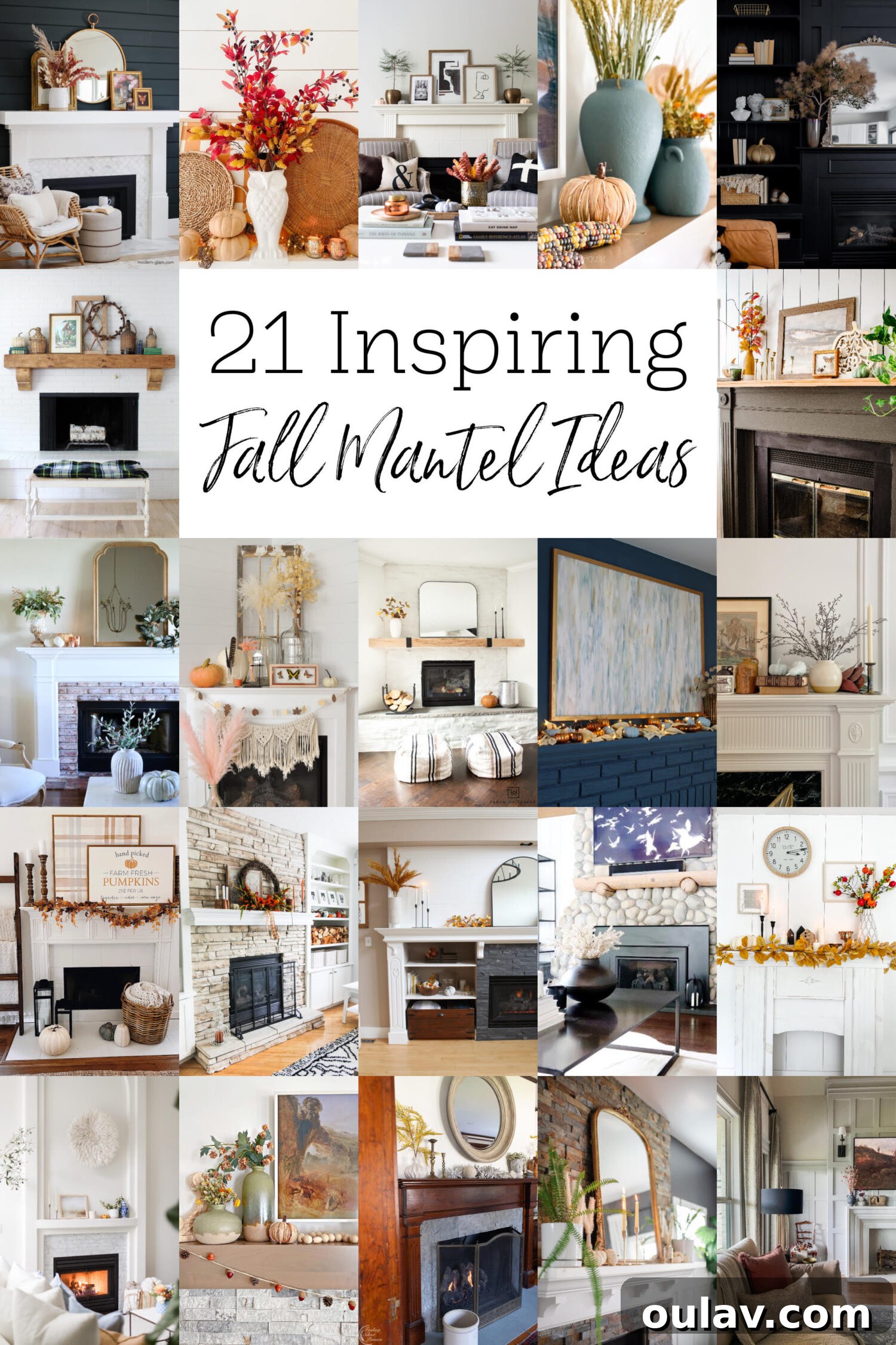 Effortless Autumn Mantel Styling 10 Fall Mantel Decor Ideas and Inspiration for a Cozy Home