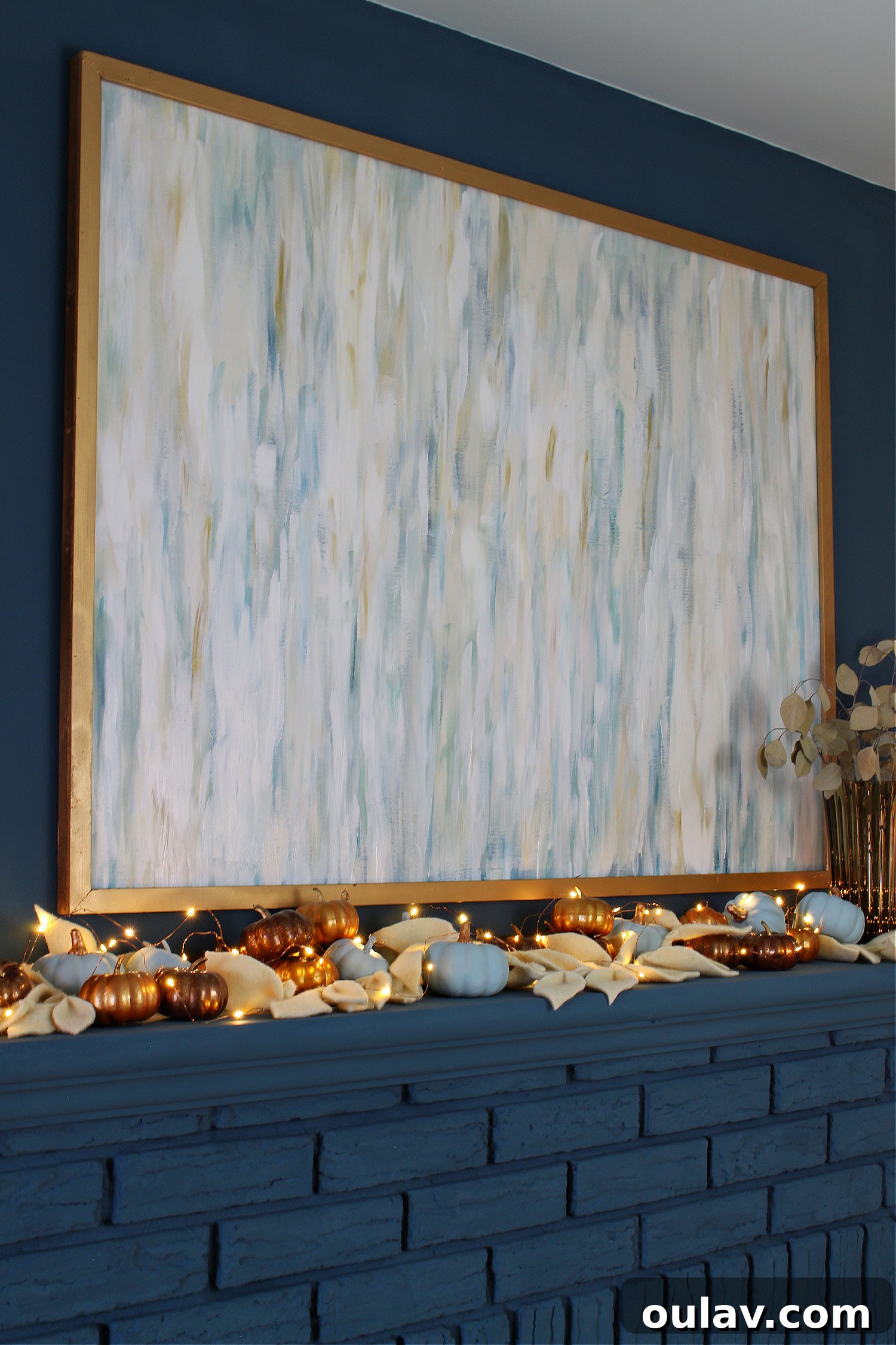 Effortless Autumn Mantel Styling 6 Thrifted and DIY Elements in Fall Mantel Decor