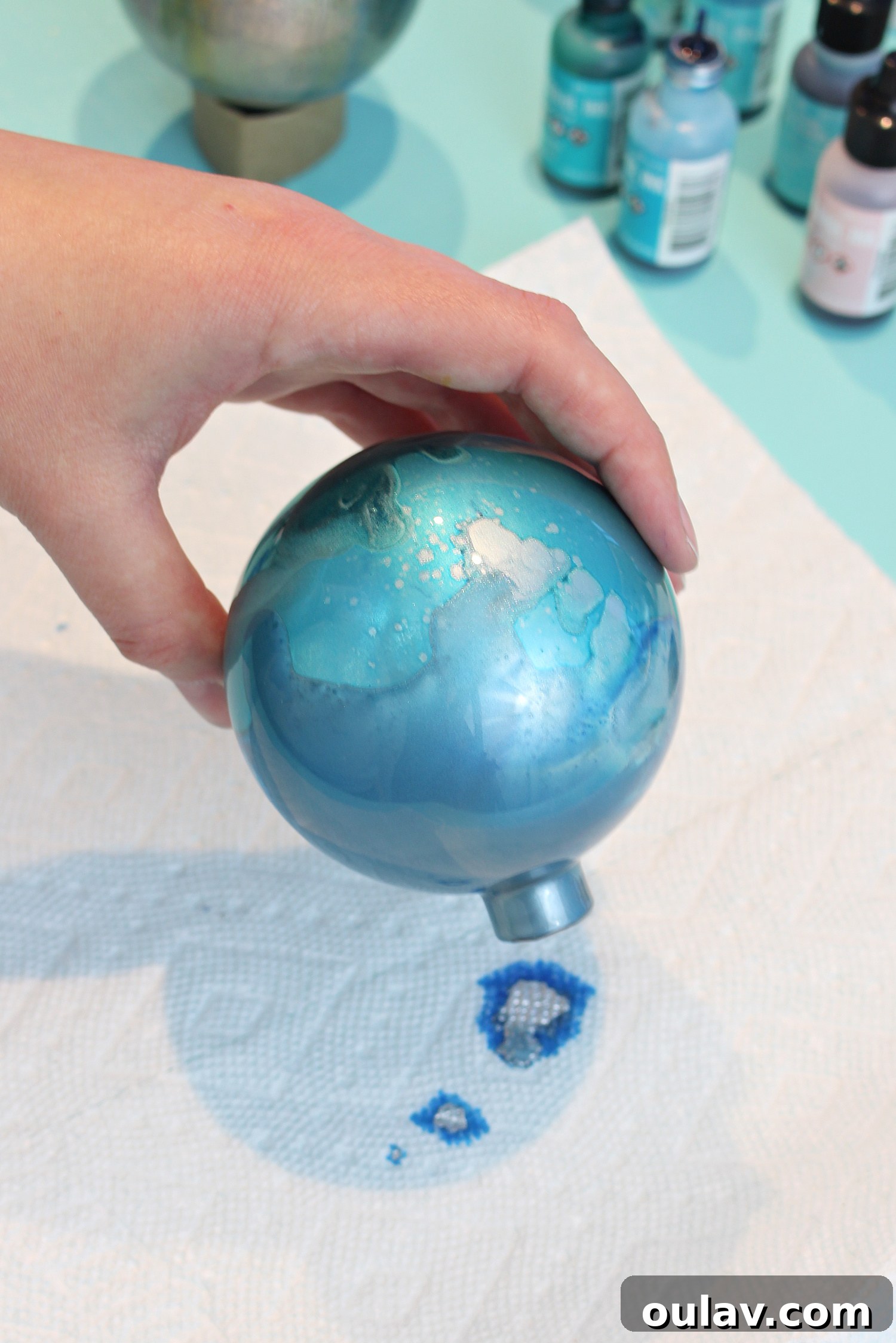 Craft Stunning Alcohol Ink Ornaments 25 What Do You Use Alcohol Ink For? Ornament Drying and Cleanup