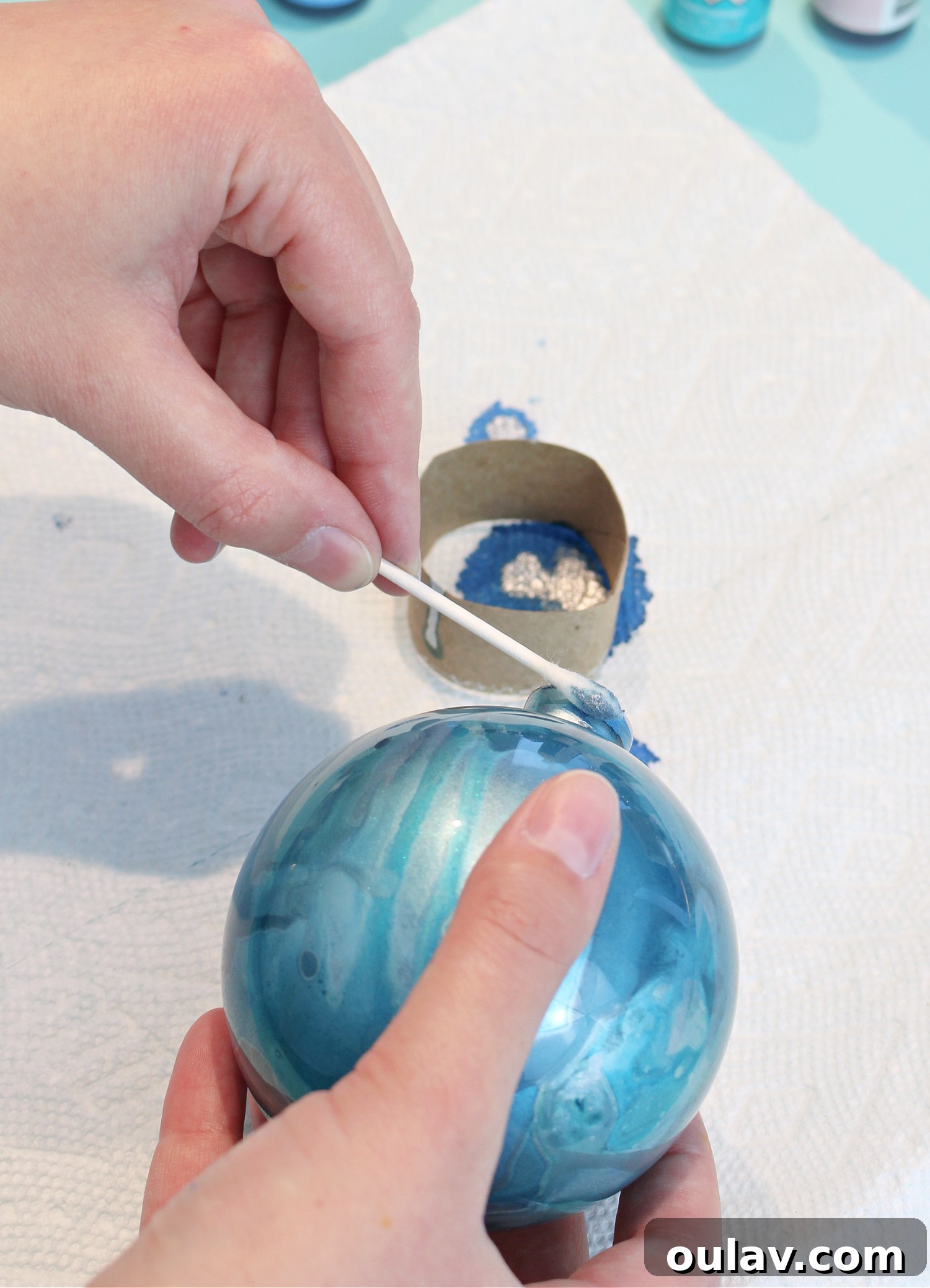 Craft Stunning Alcohol Ink Ornaments 26 Final Touches and Drying Process for Alcohol Ink Ornaments