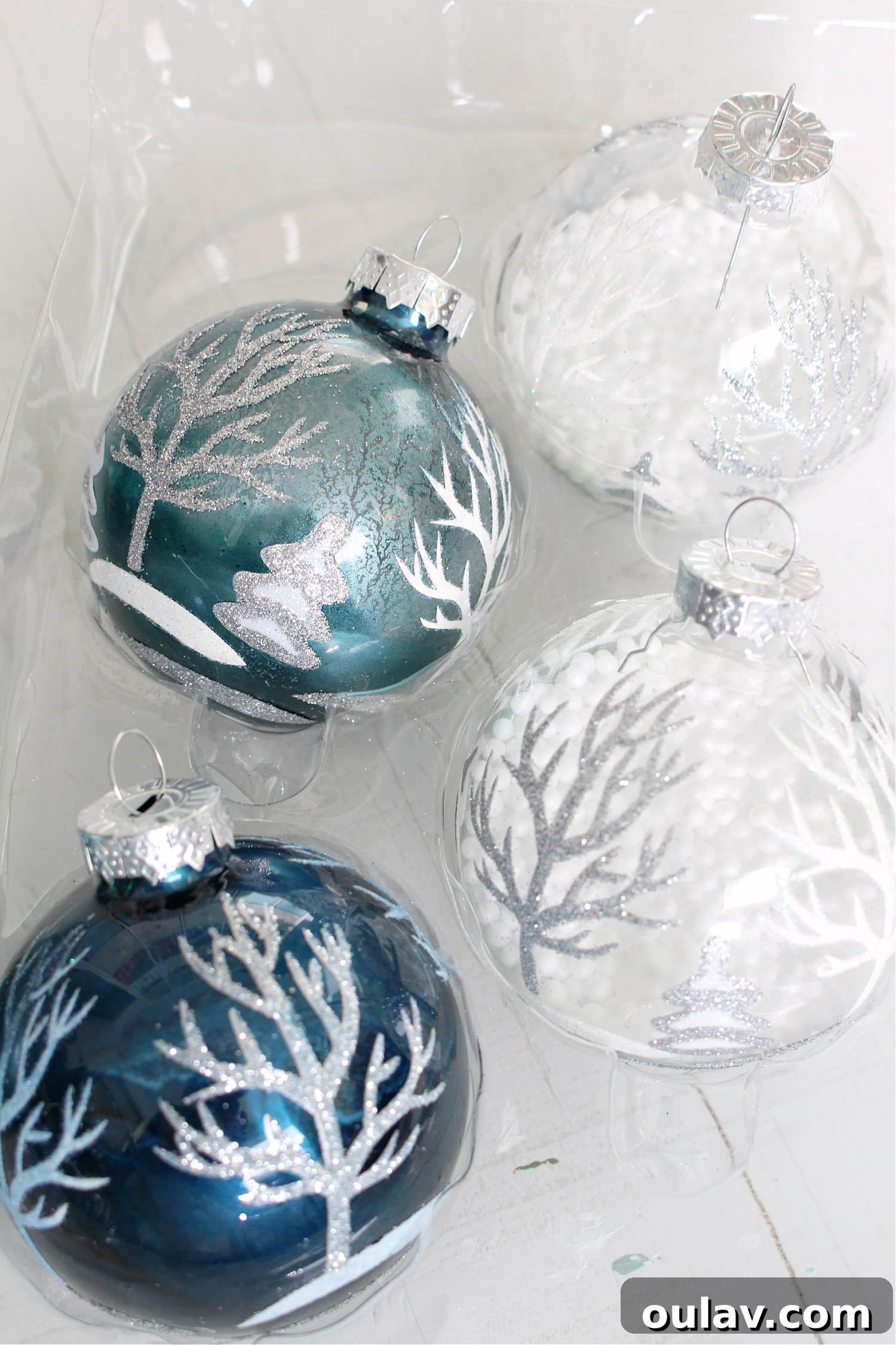 Craft Stunning Alcohol Ink Ornaments 45 Example of Failed Alcohol Ink Ornament on Glittered Glass