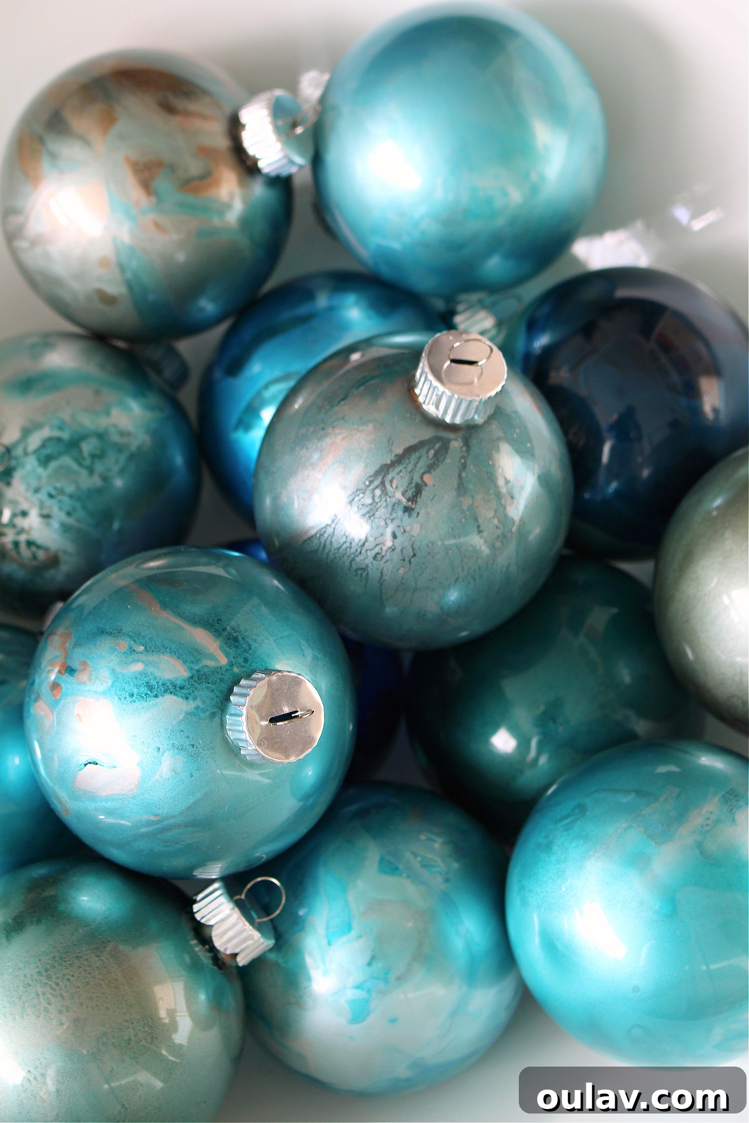 Craft Stunning Alcohol Ink Ornaments 48 How to Make Alcohol Ink Ornaments with Large Glass Blanks