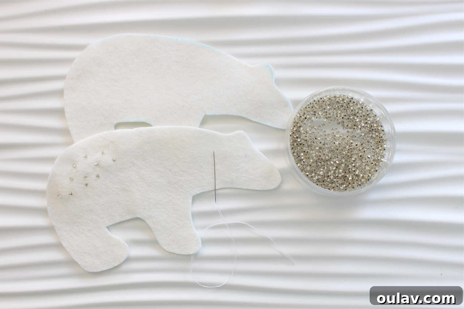 DIY Beaded Felt Ornaments