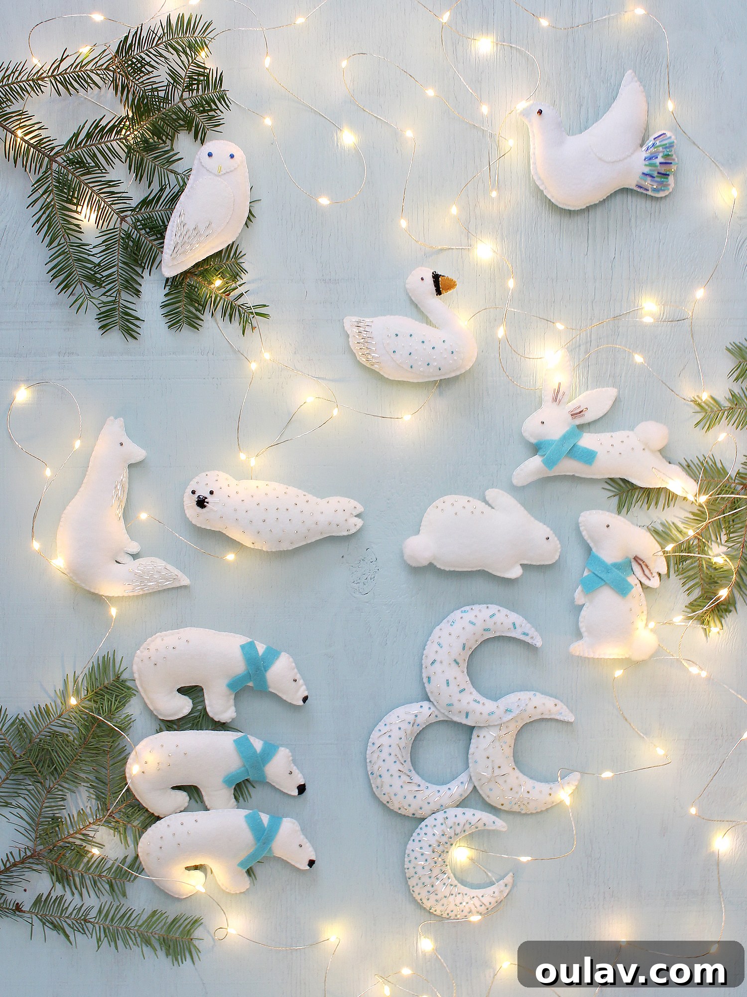 DIY Felt Christmas Tree Ornaments