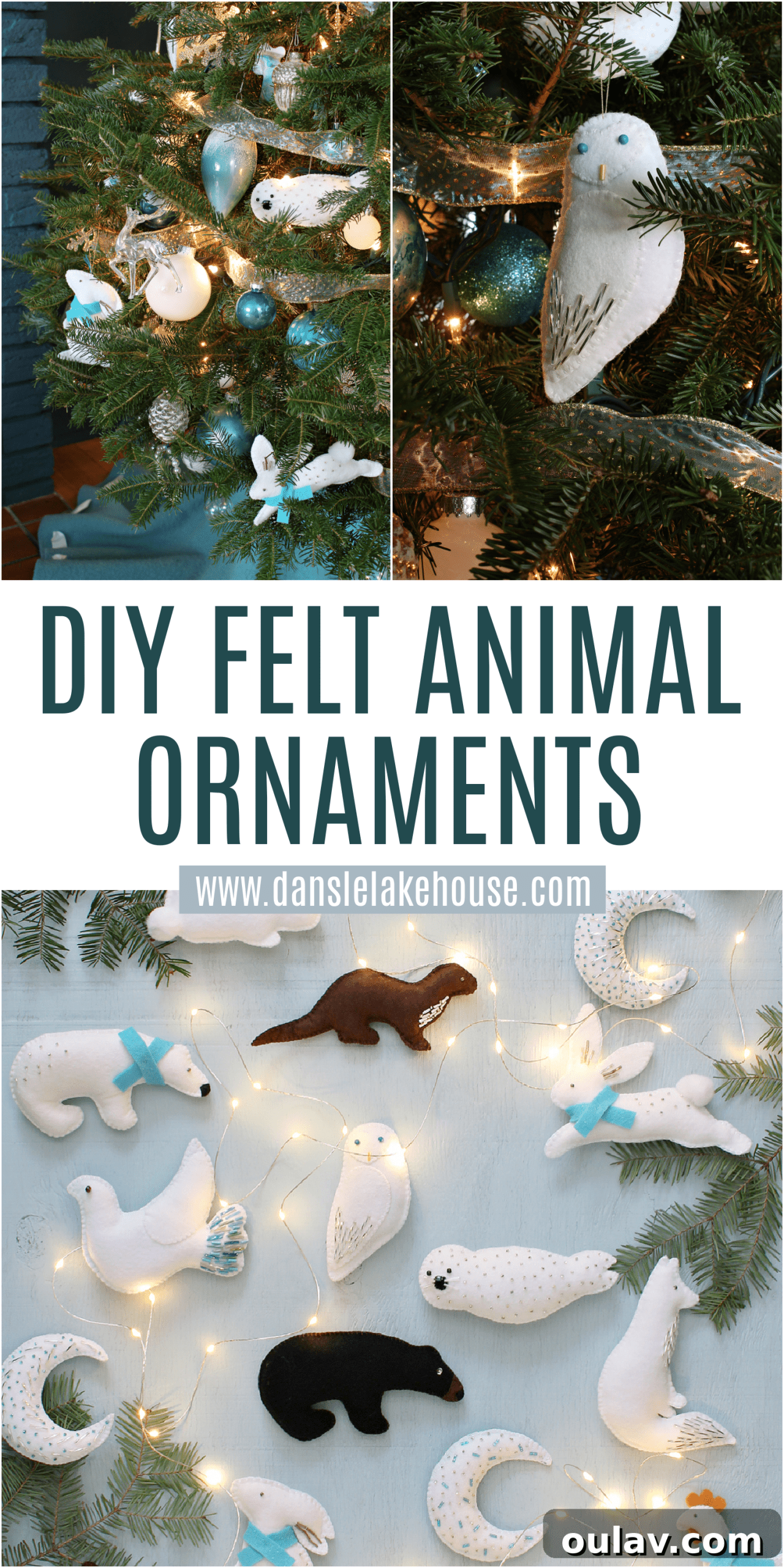 DIY Woodland Christmas Tree Ornaments