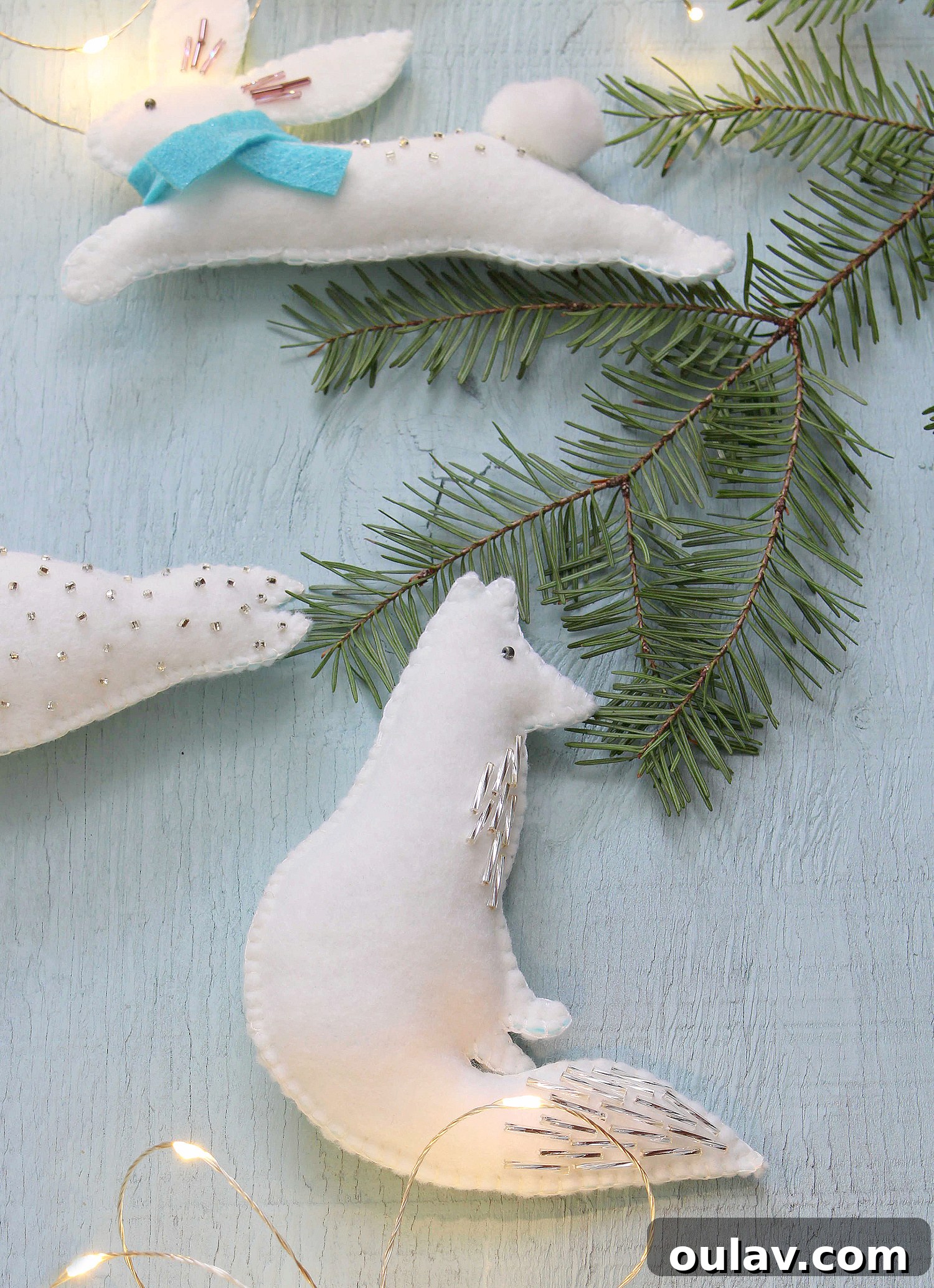 DIY Felt Fox Ornament