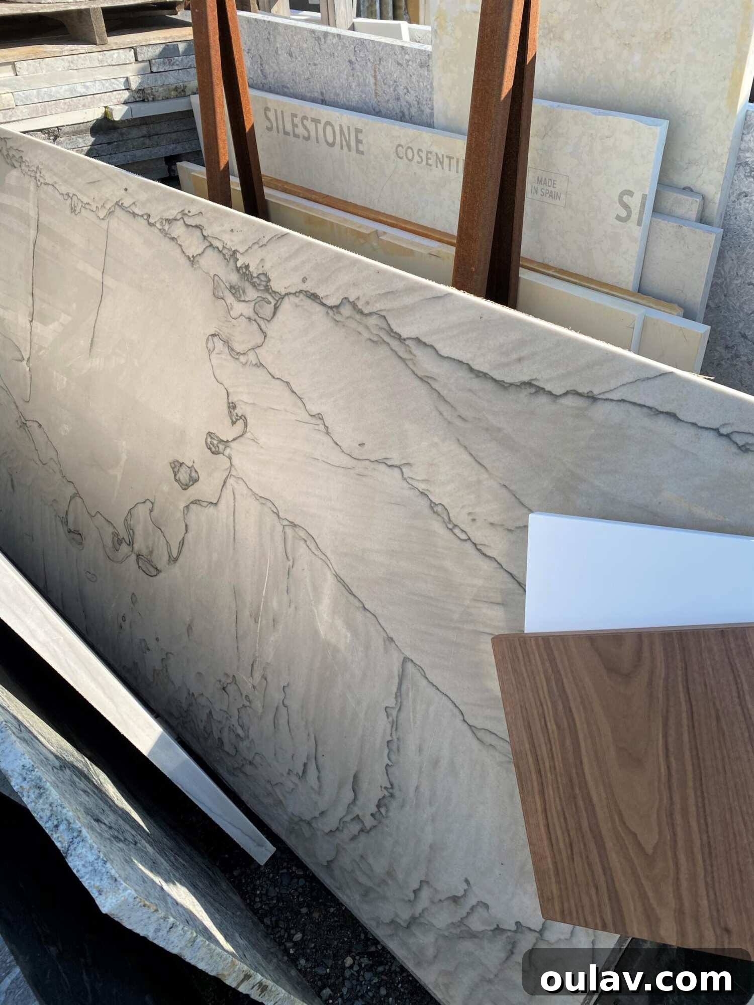 My Quest for Stone Kitchen Counters 15 Creamy beige quartzite remnant, a less preferred option for the kitchen