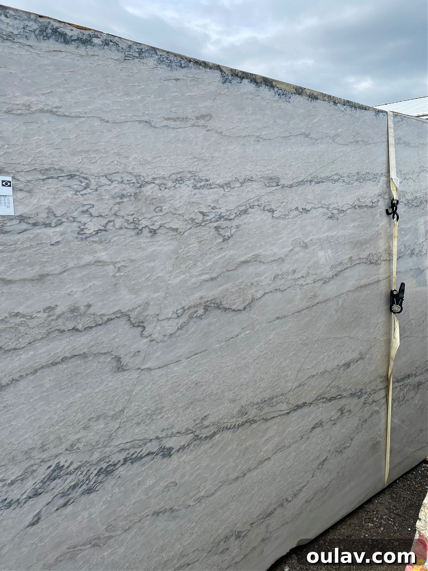 My Quest for Stone Kitchen Counters 6 Beige quartzite slab with soft, subtle veining