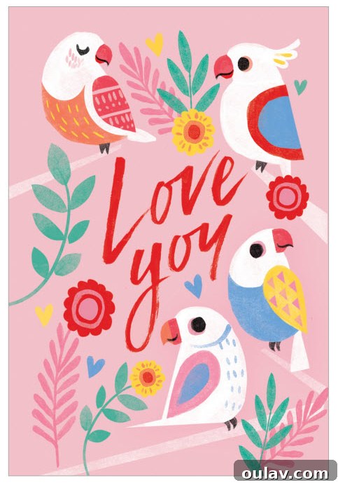 14 Heartfelt Virtual Gifts for Valentine's Day 19 Bird Themed Valentine's Day Card - Importance of Time