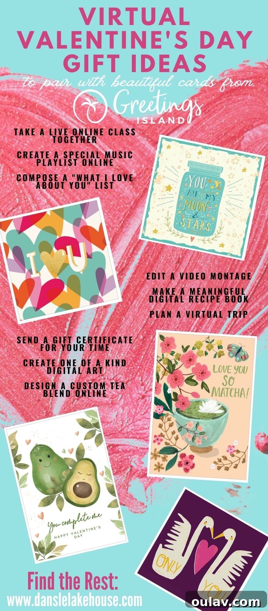 14 Heartfelt Virtual Gifts for Valentine's Day 21 Virtual Gift Ideas for Valentine's Day - Pin Image