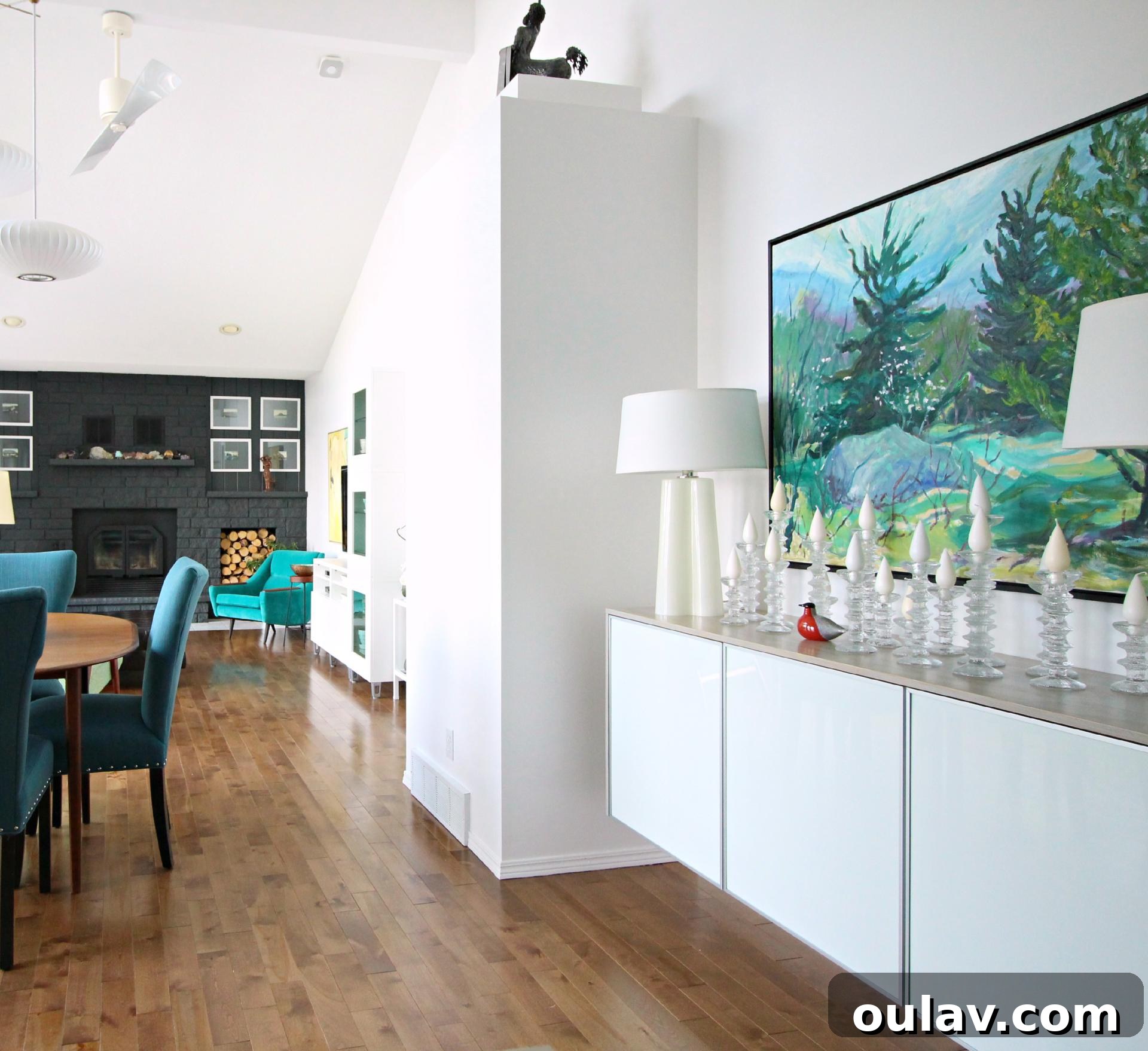 Grandpa's Brushstrokes: A Family Art Journey 15 IKEA HACK PLYWOOD TOPPED CREDENZA with Bert Weir Art