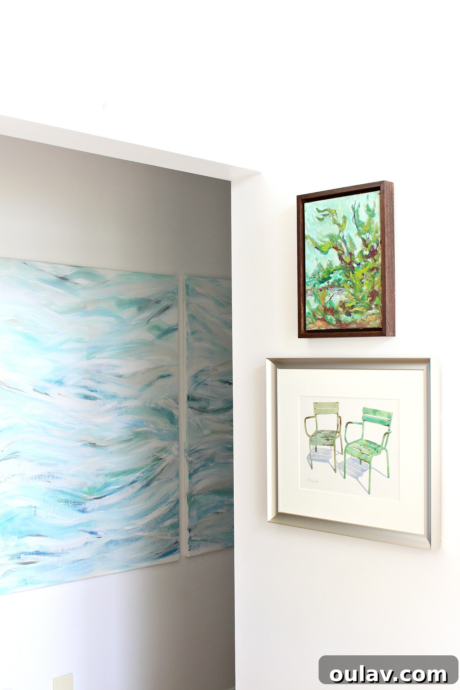 Grandpa's Brushstrokes: A Family Art Journey 41 Lake House Art Tour showcasing a small Bert Weir piece