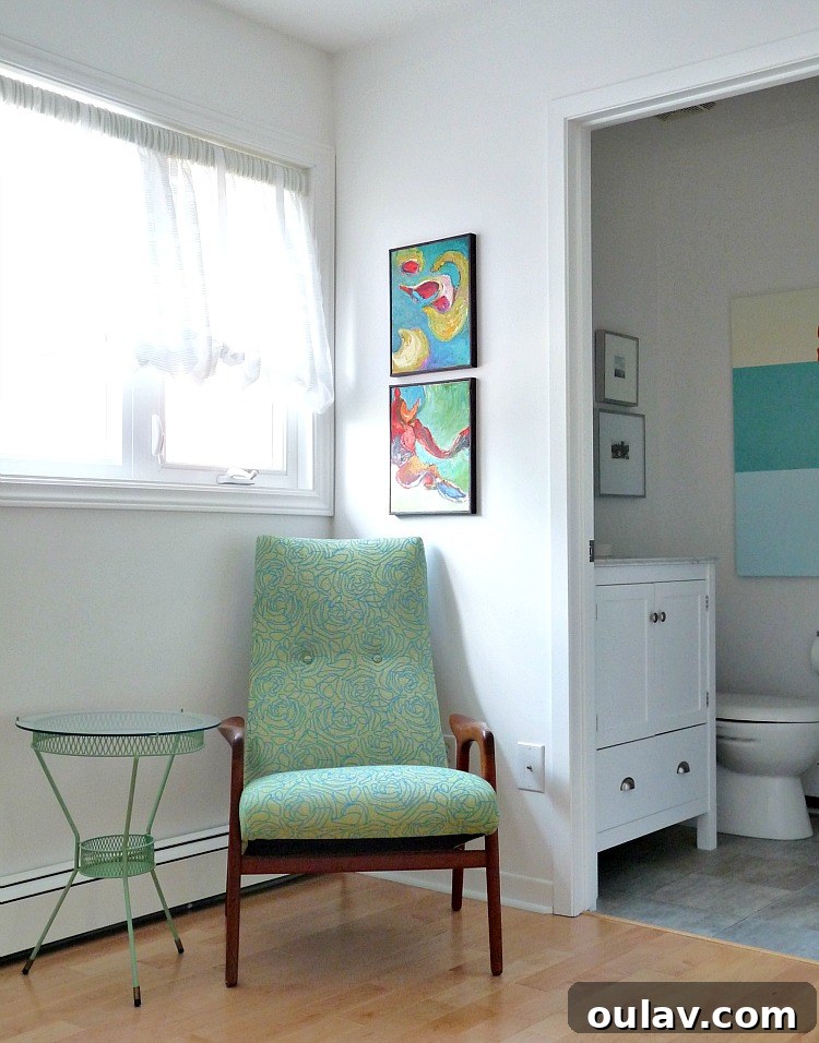 Grandpa's Brushstrokes: A Family Art Journey 9 Colorful Home Decor Inspiration featuring a pair of Bert Weir paintings