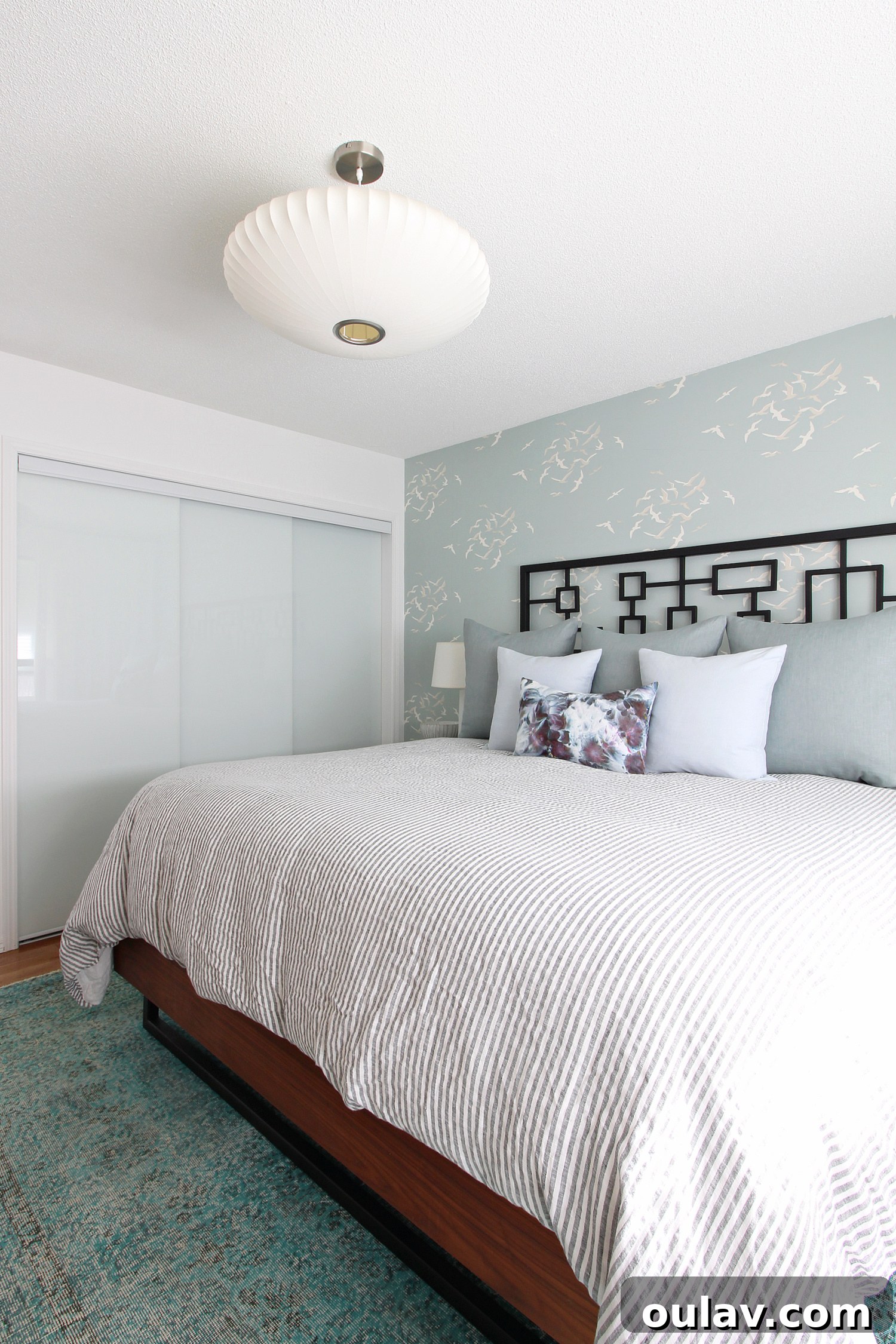 The Bedroom's Style Journey 27 Close-up of new linen throw pillows and bedding, 2021
