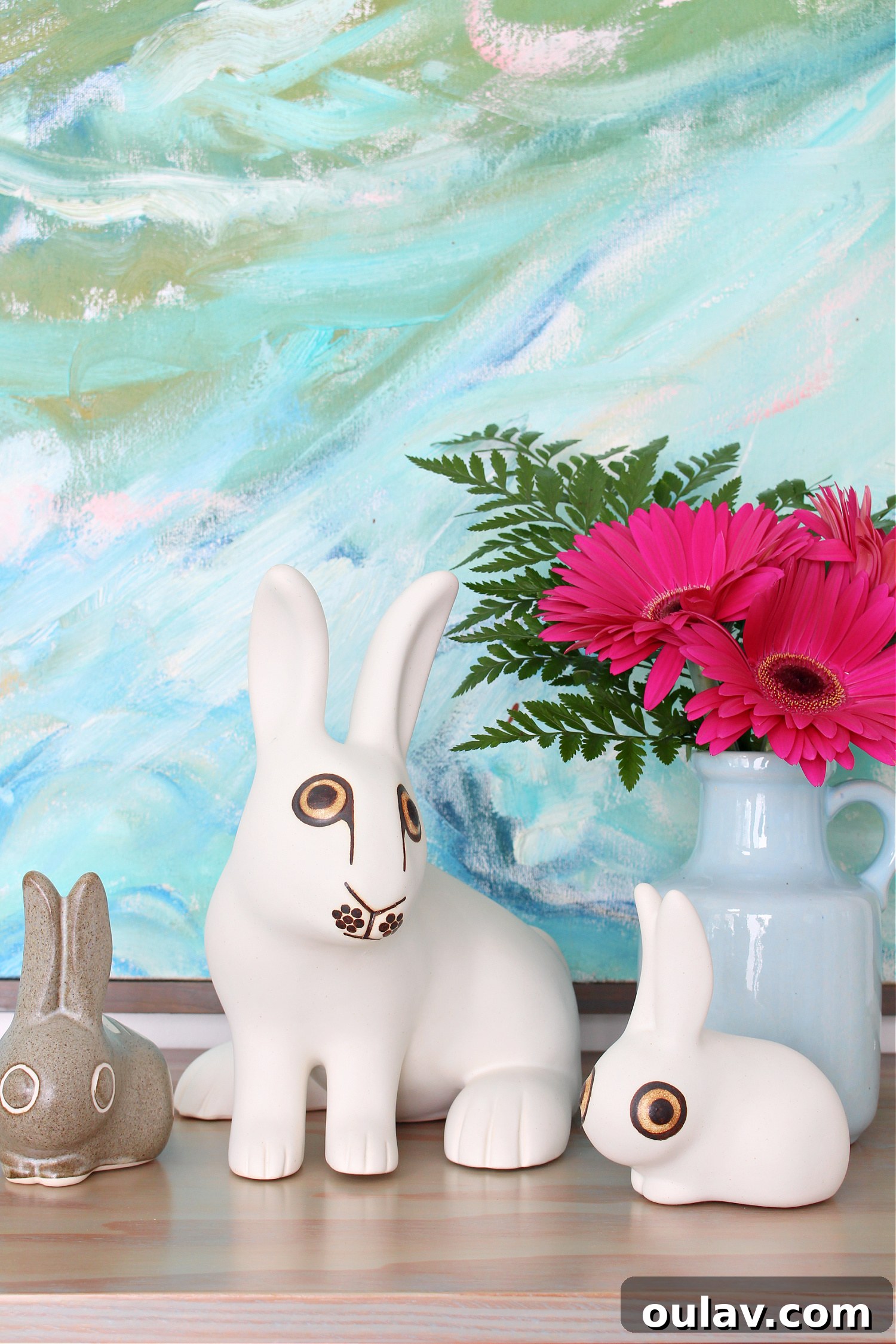 Vintage Strawberry Hill Bunnies for Spring Decor
