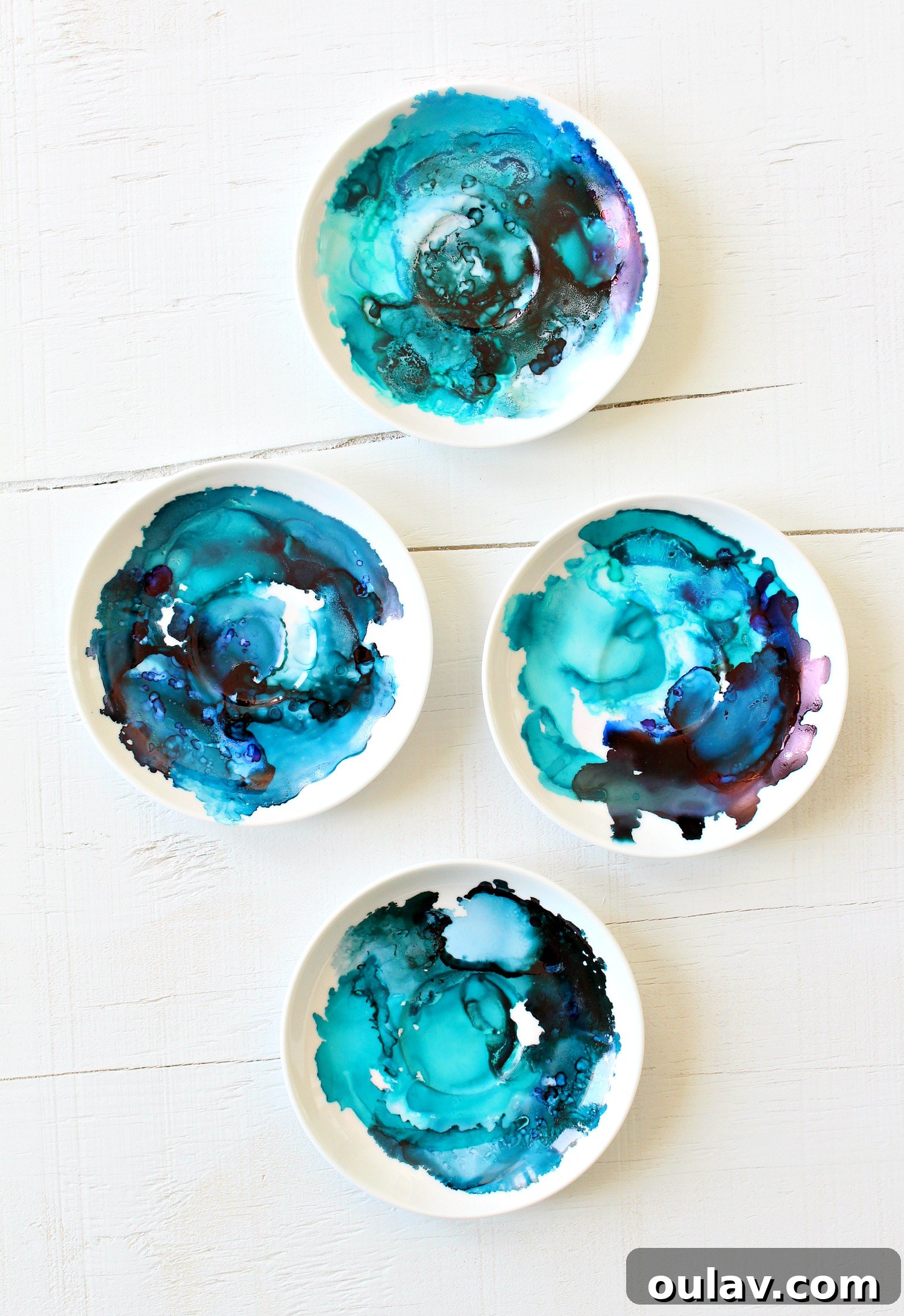 Creating Vibrant Ceramics with Alcohol Ink 13 DIY marbled project ideas for ceramics and china