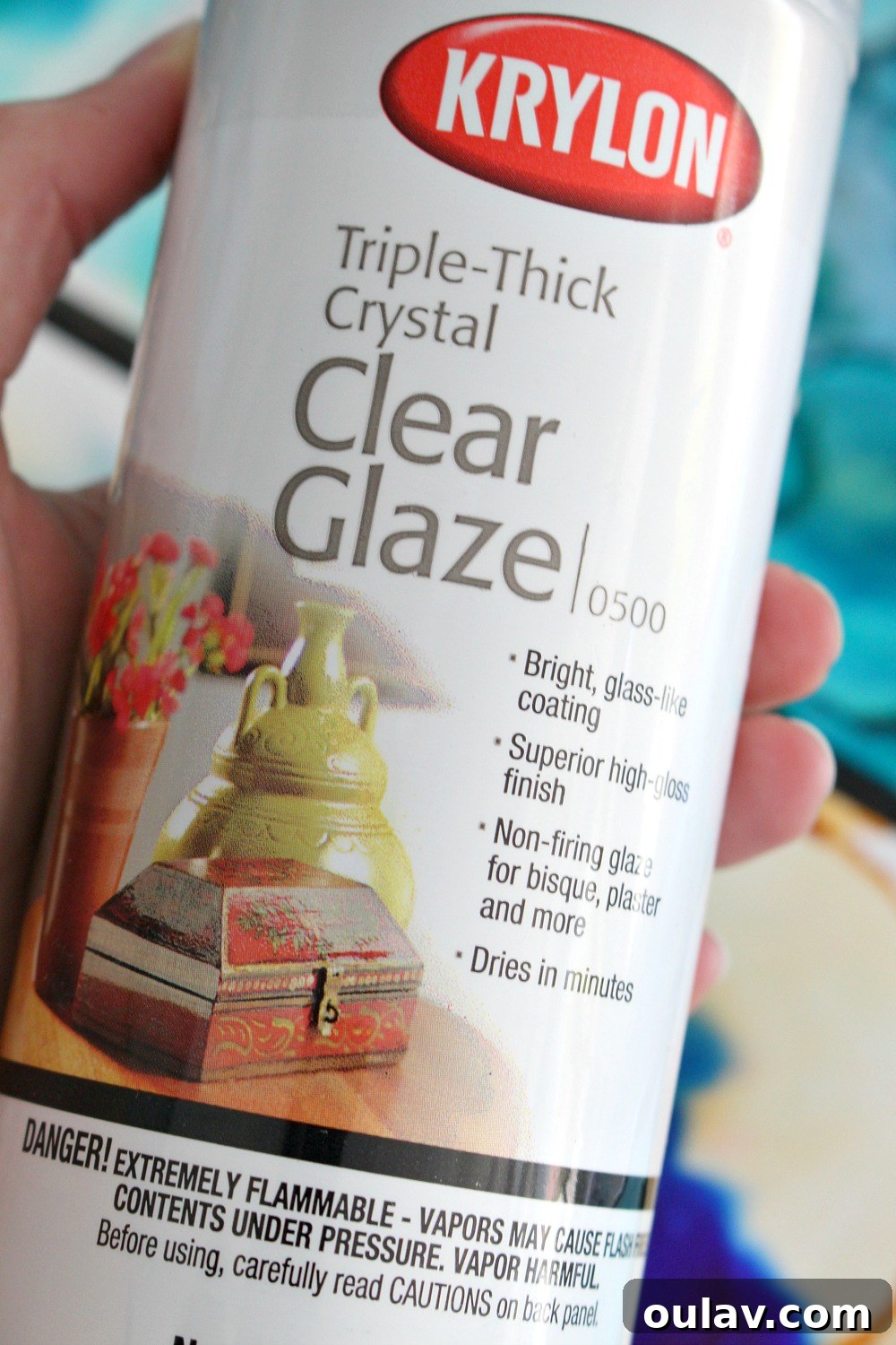 Creating Vibrant Ceramics with Alcohol Ink 8 Review of Krylon clear glaze for sealing alcohol ink