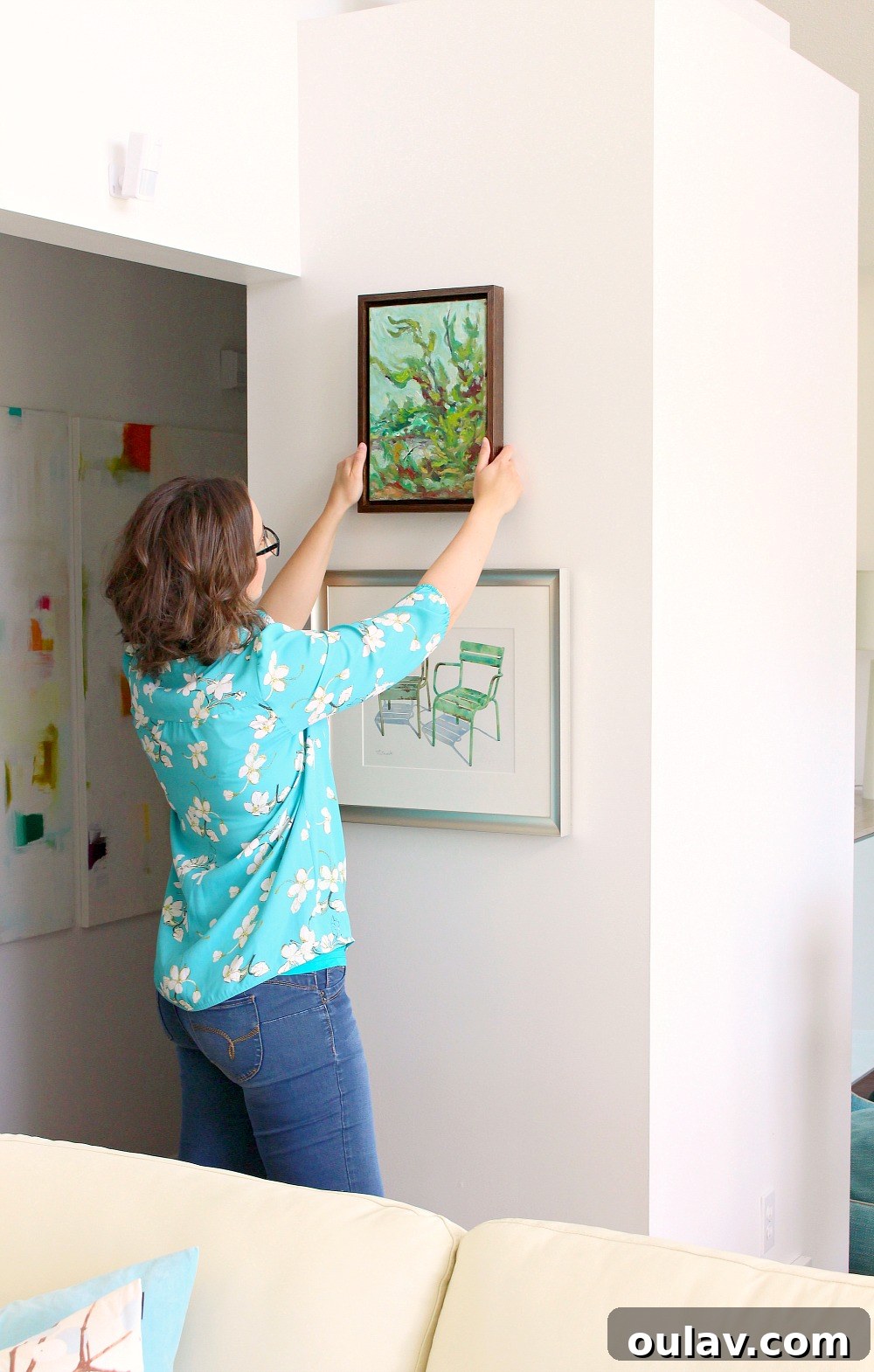 Simple Floating Frame Craft 23 Finished easy DIY float frame tutorial showcasing beautifully framed art