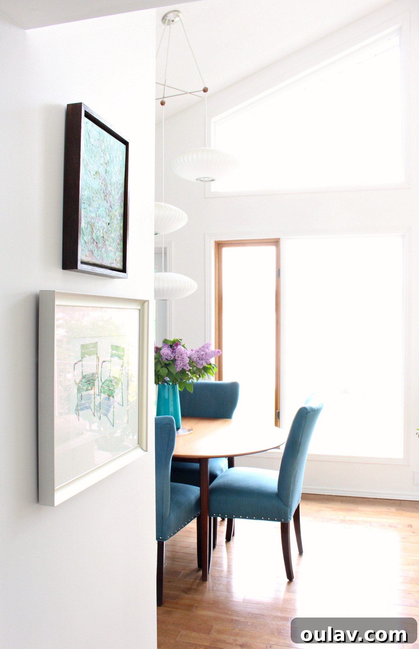 Simple Floating Frame Craft 24 DIY framed art with stacked paintings showing modern home decor arrangement