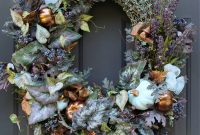 Unexpected Autumn Hues Blue Copper Purple DIY Wreath