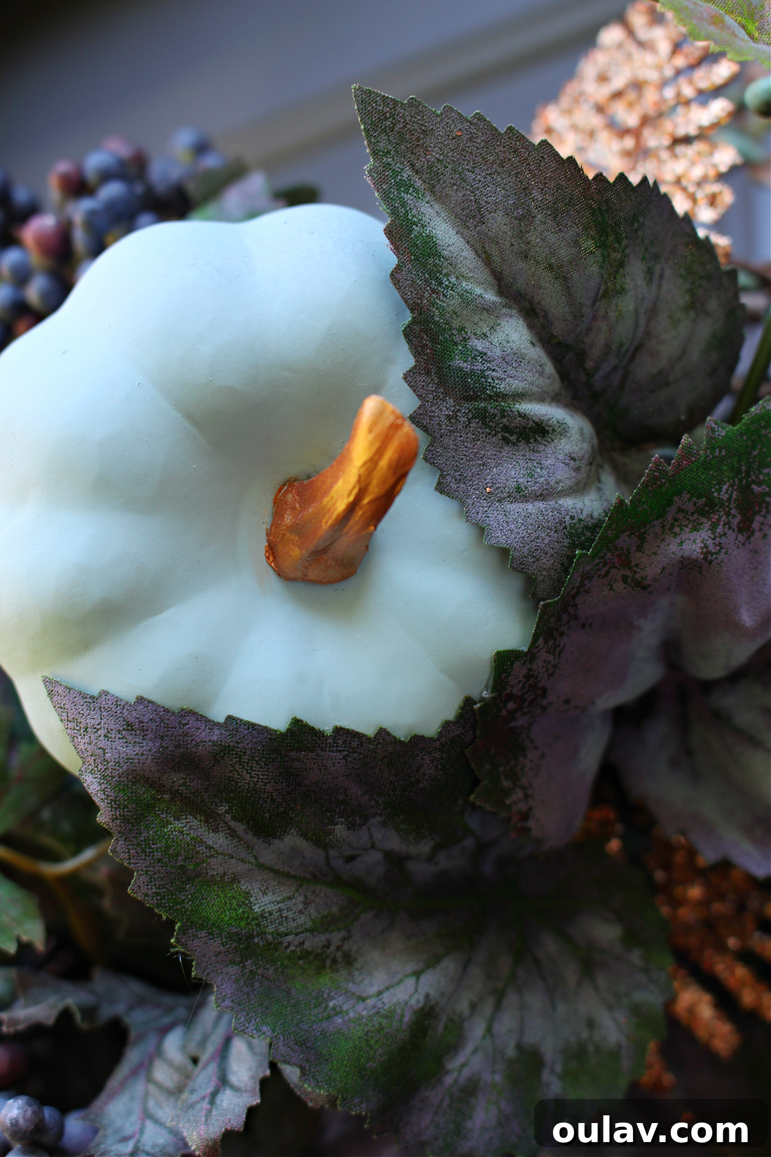 How to Affix Plastic Pumpkins to a Wreath Form