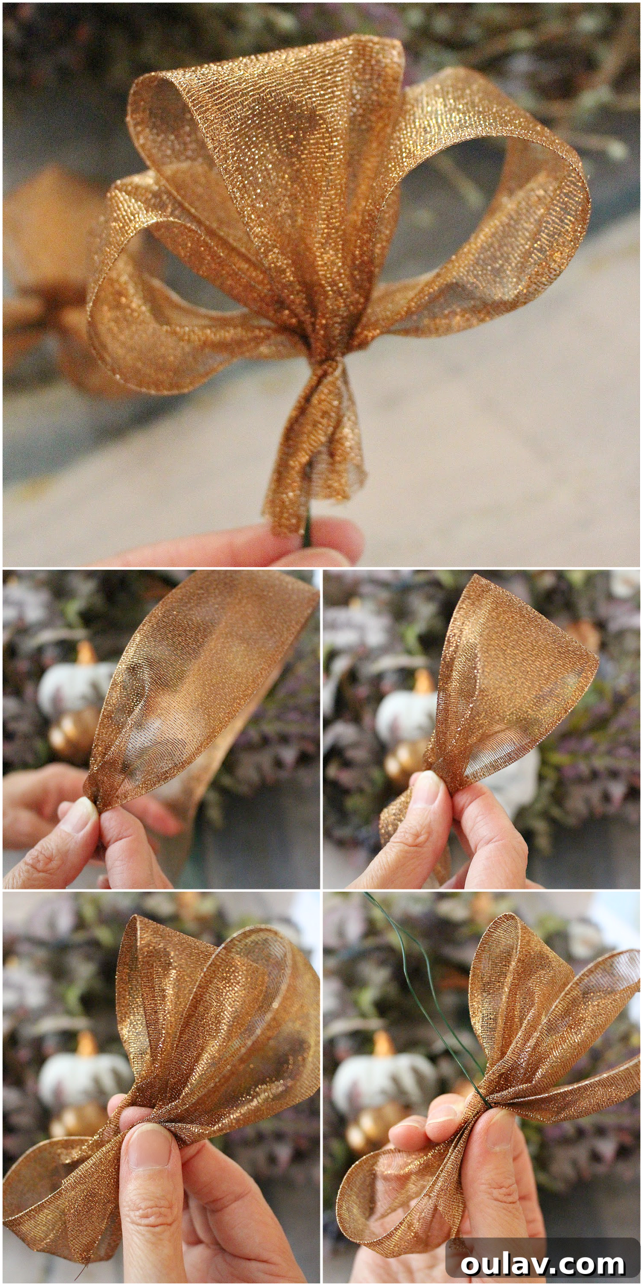 How to Make a Wreath Bow