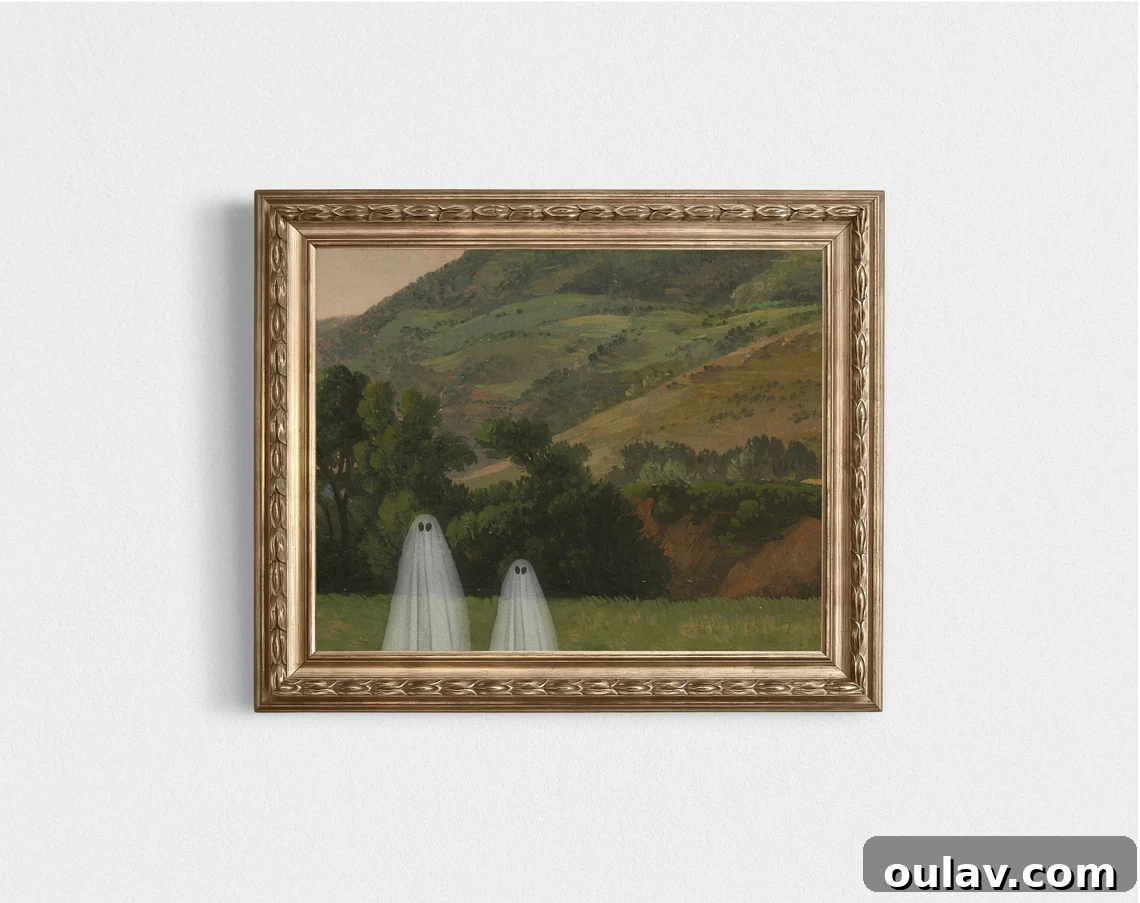 Modern Halloween Decor: DIY and Buy Smart 2 Ghost Art Print for Halloween