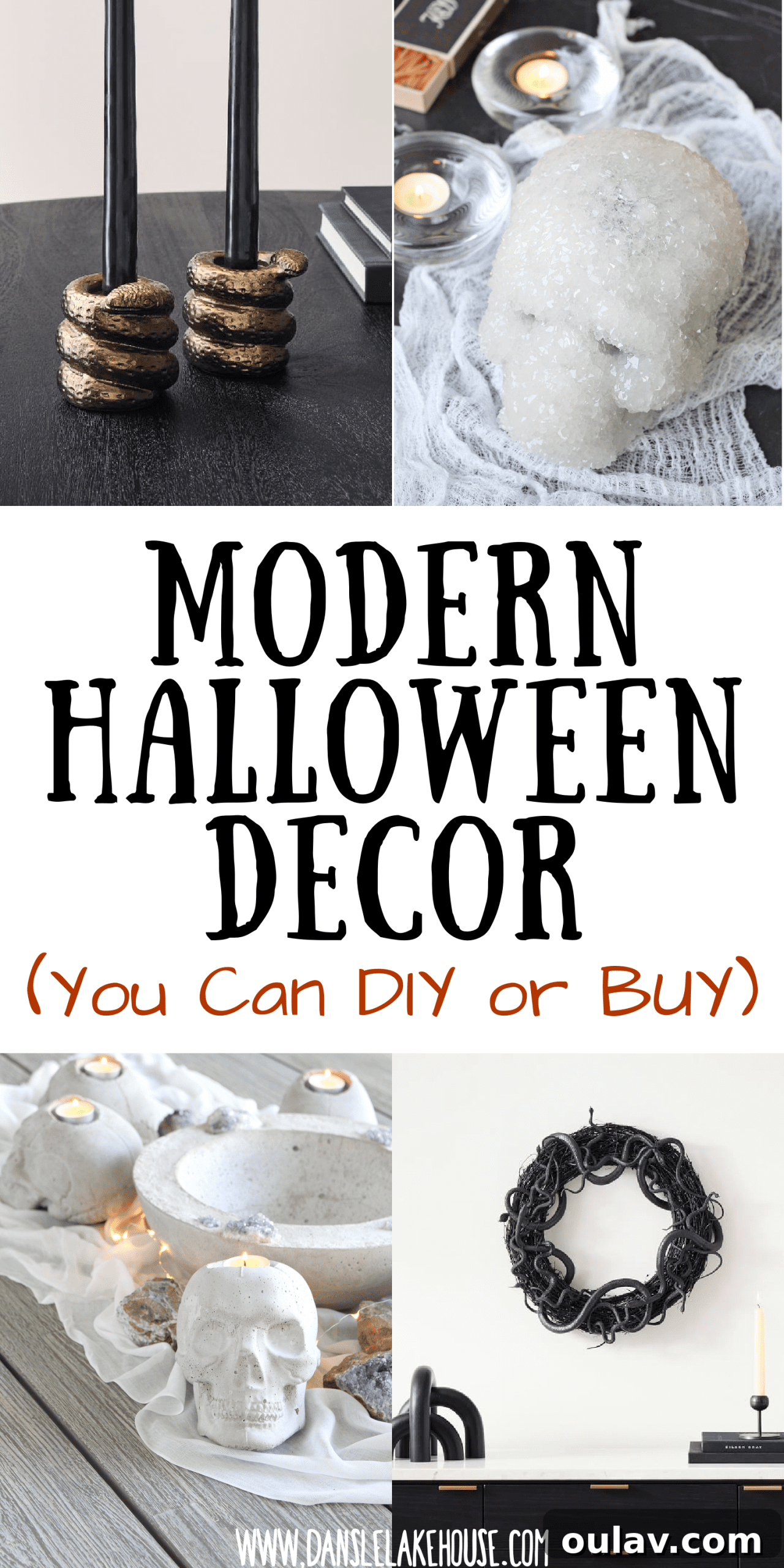 Modern Halloween Decor: DIY and Buy Smart 18 Modern Halloween Decor to BUY or DIY