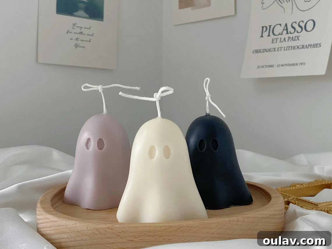 Modern Halloween Decor: DIY and Buy Smart 9 Ghost Candles