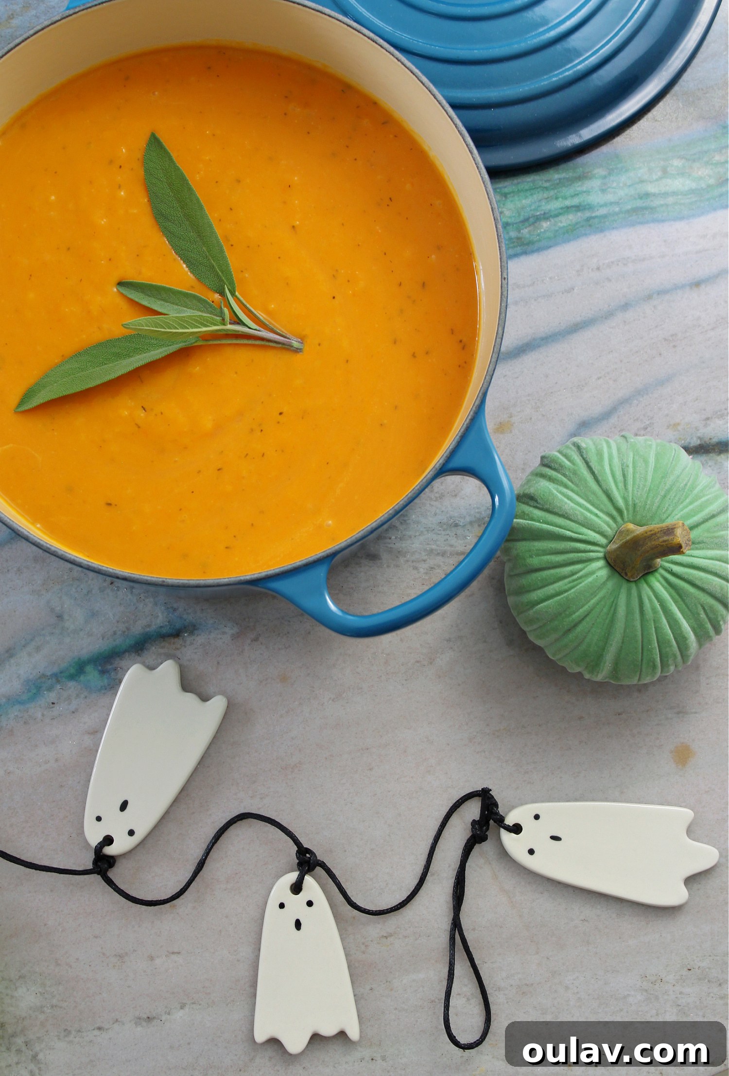 Teal Le Creuset Pot for Fall Cooking