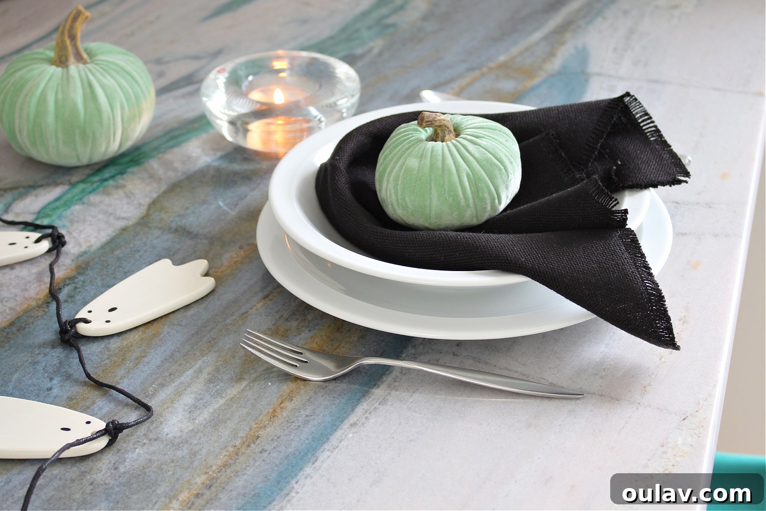 Pale Green Modern Halloween Decor Elements