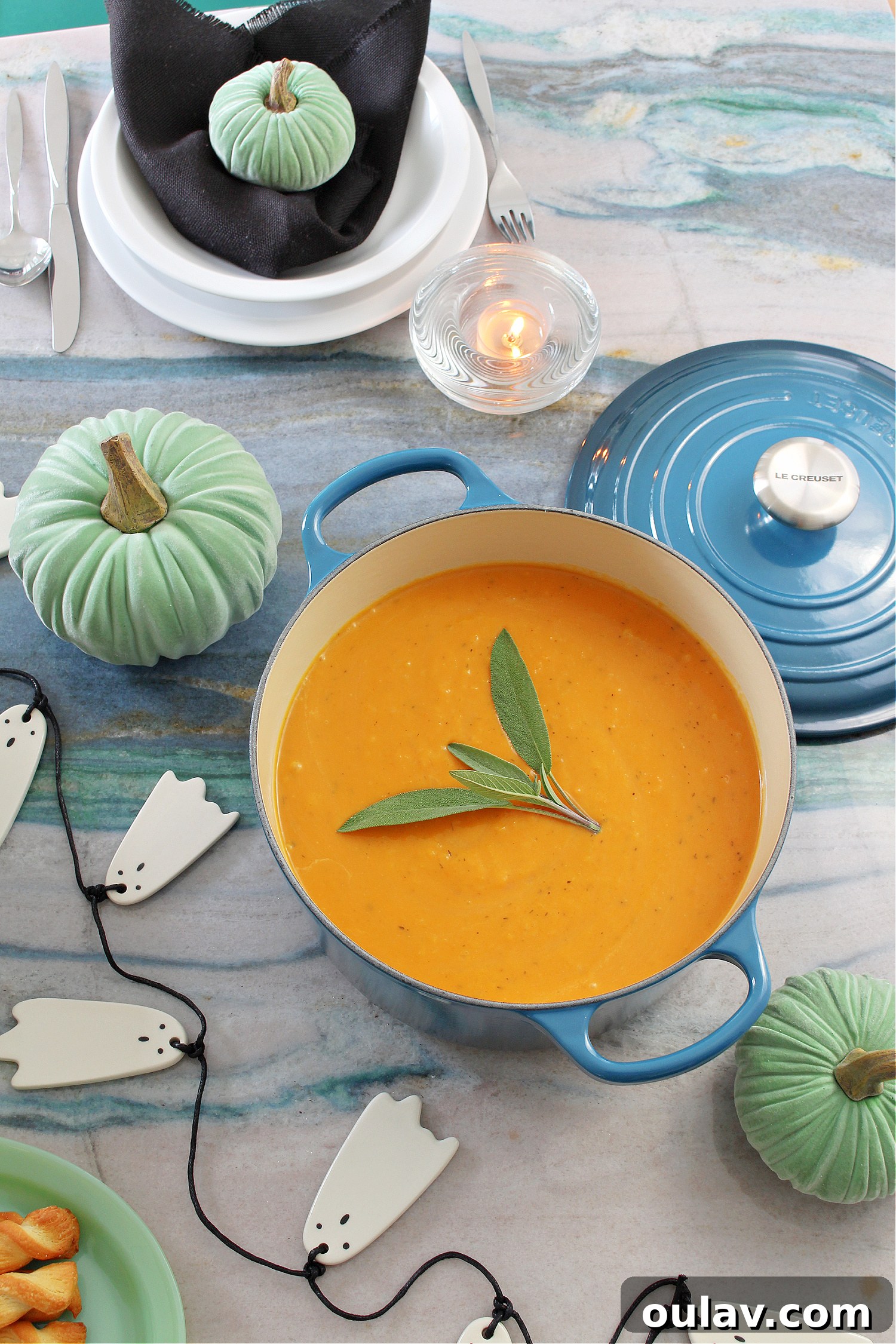 Halloween Tablescape with Modern Decor Elements