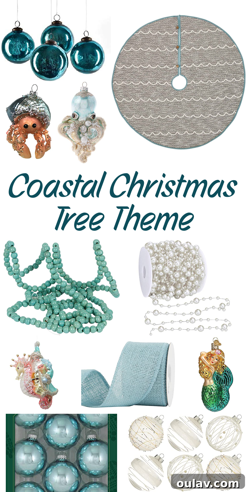 Coastal Christmas Tree Theme