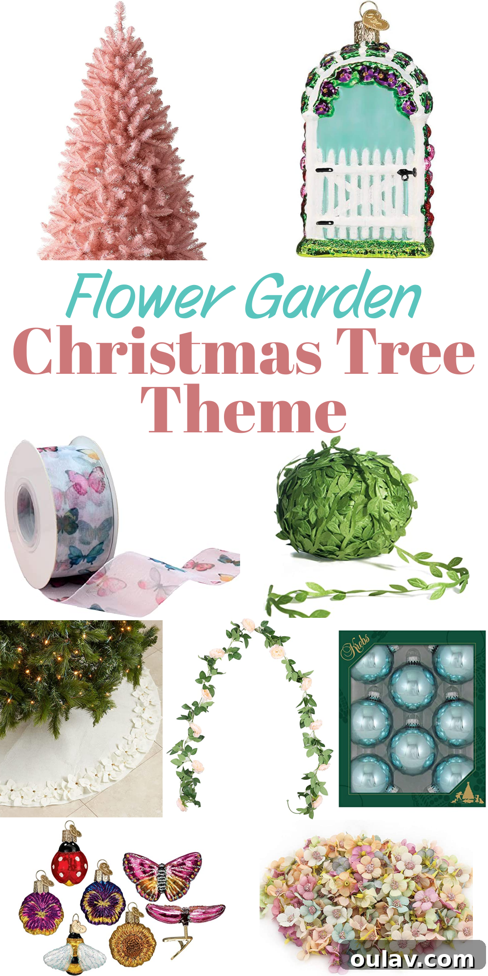 Flower Christmas Tree Theme