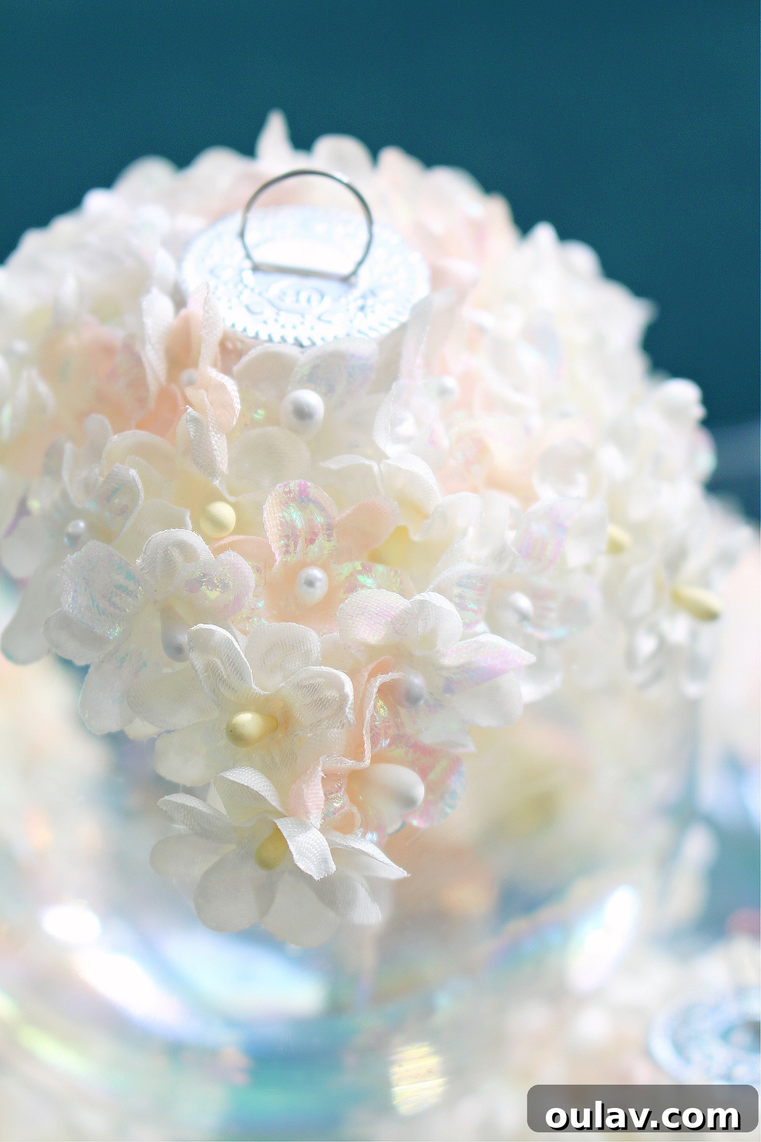 DIY Faux Floral Tree Ornament