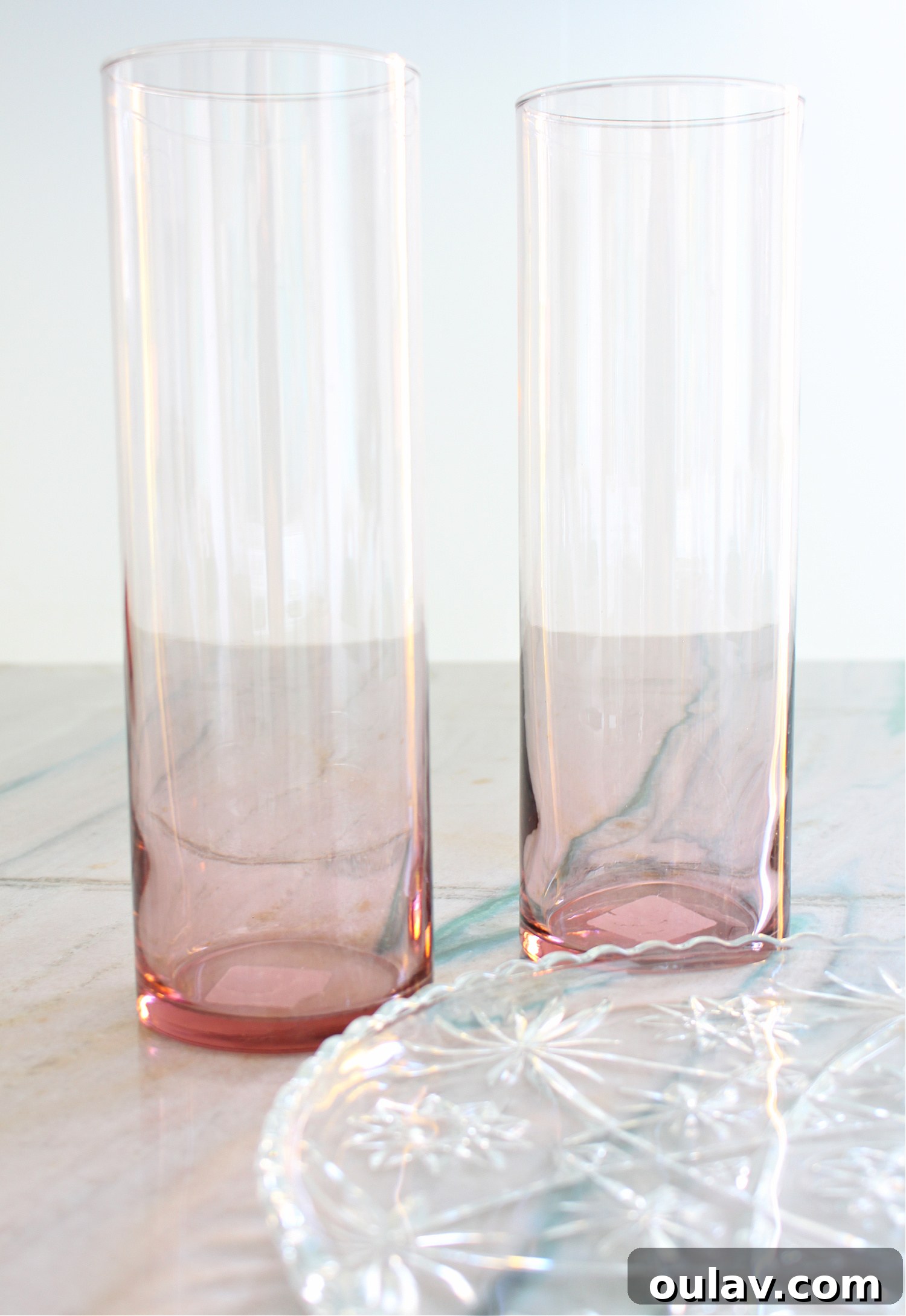 Unexpected Find at the Waste Site 6 Pink Libbey Glass Vases for Home Decor
